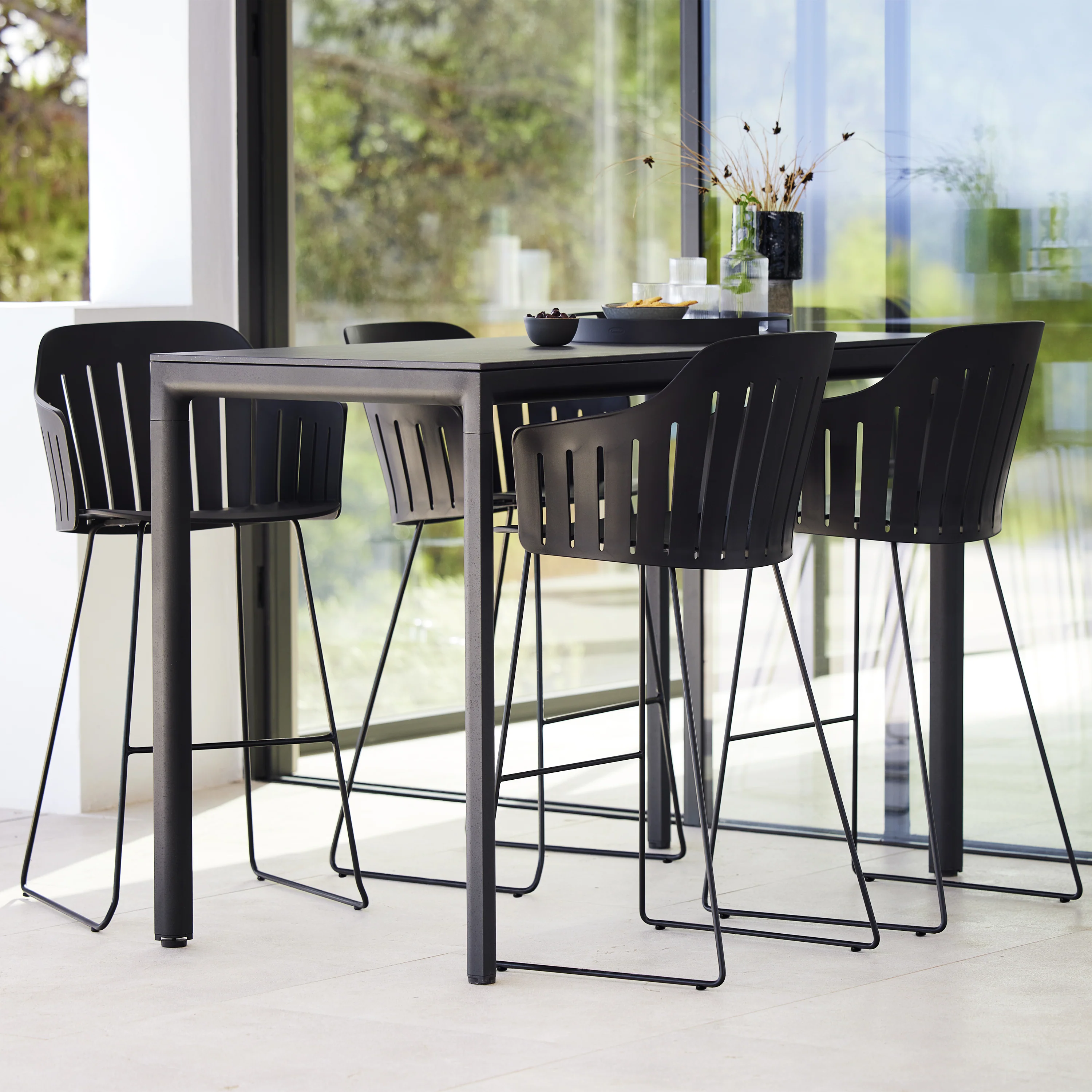 Choice Outdoor Stool with Metal Legs - Image 6