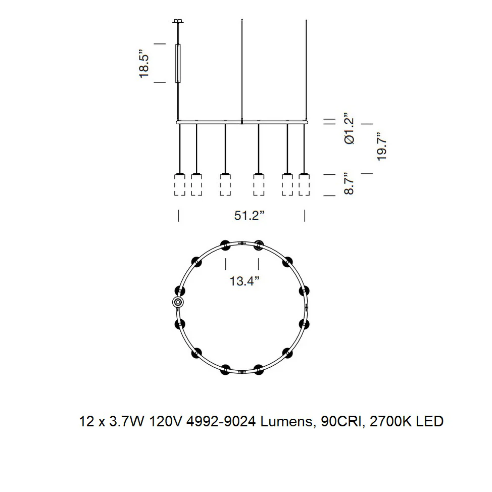Cirio Circular Pendant Light - Image 17