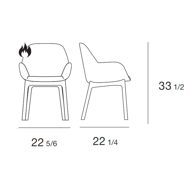 Clap Embossed Armchair - Image 7