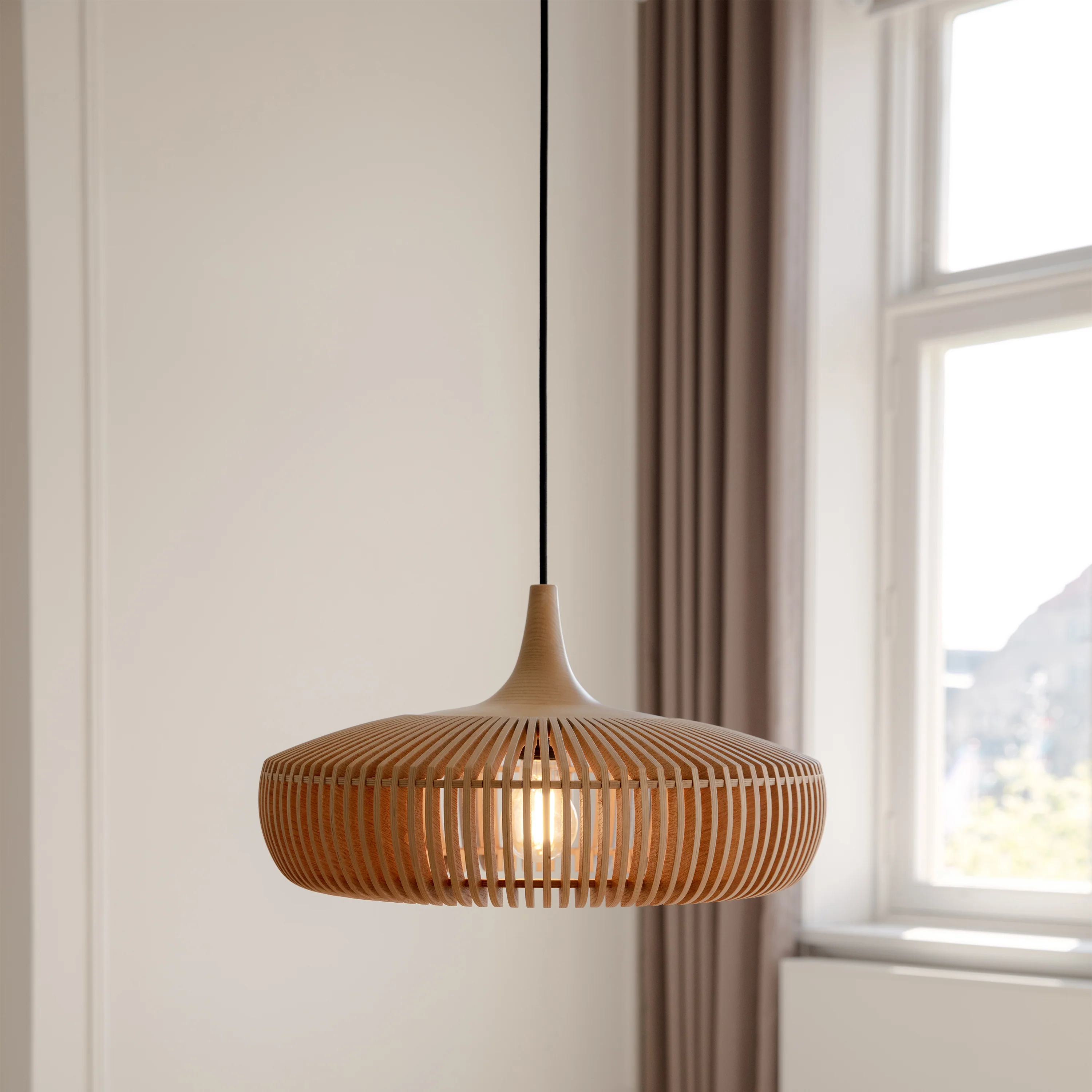 Clava Dine Wood Pendant Light - Image 17