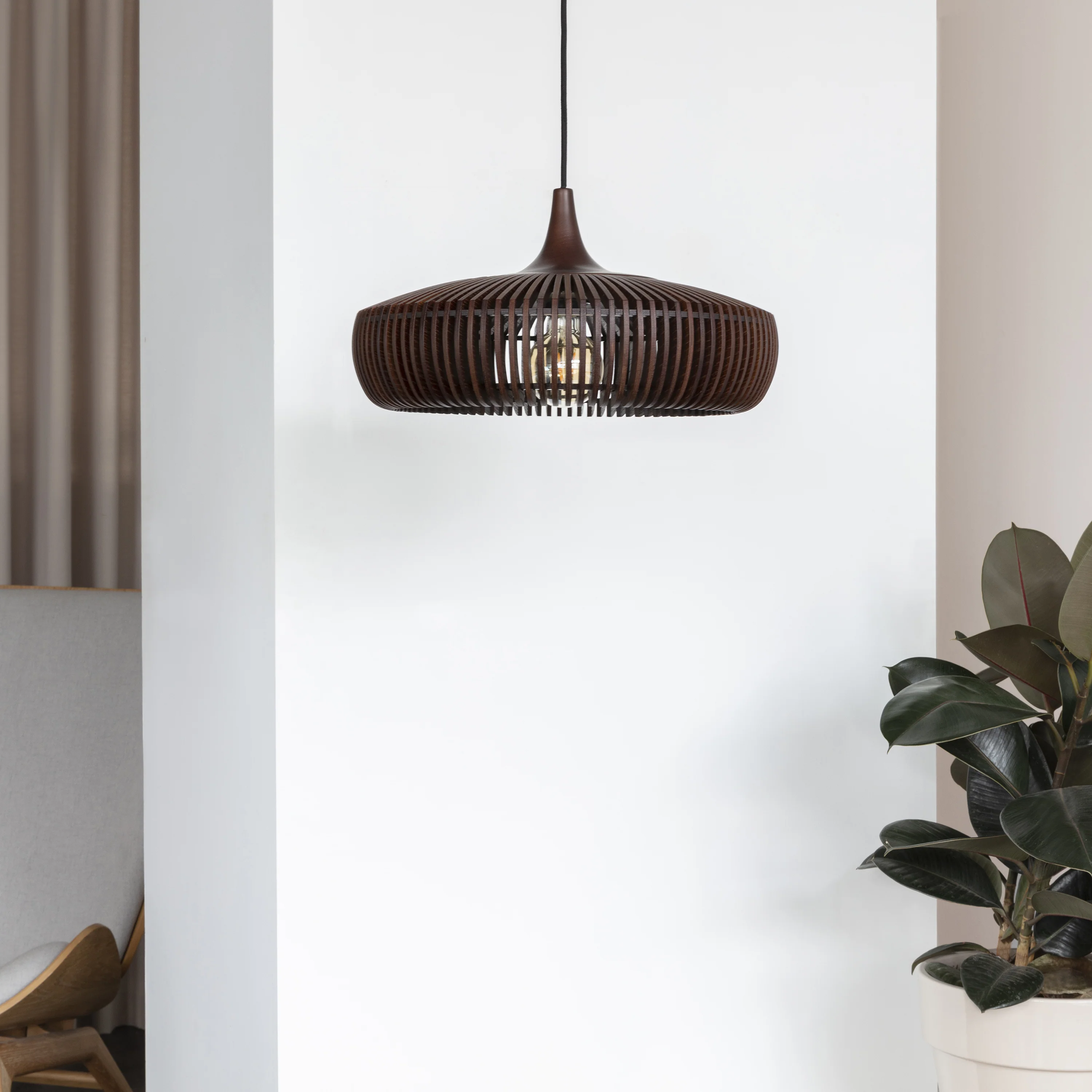 Clava Dine Wood Pendant Light - Image 7