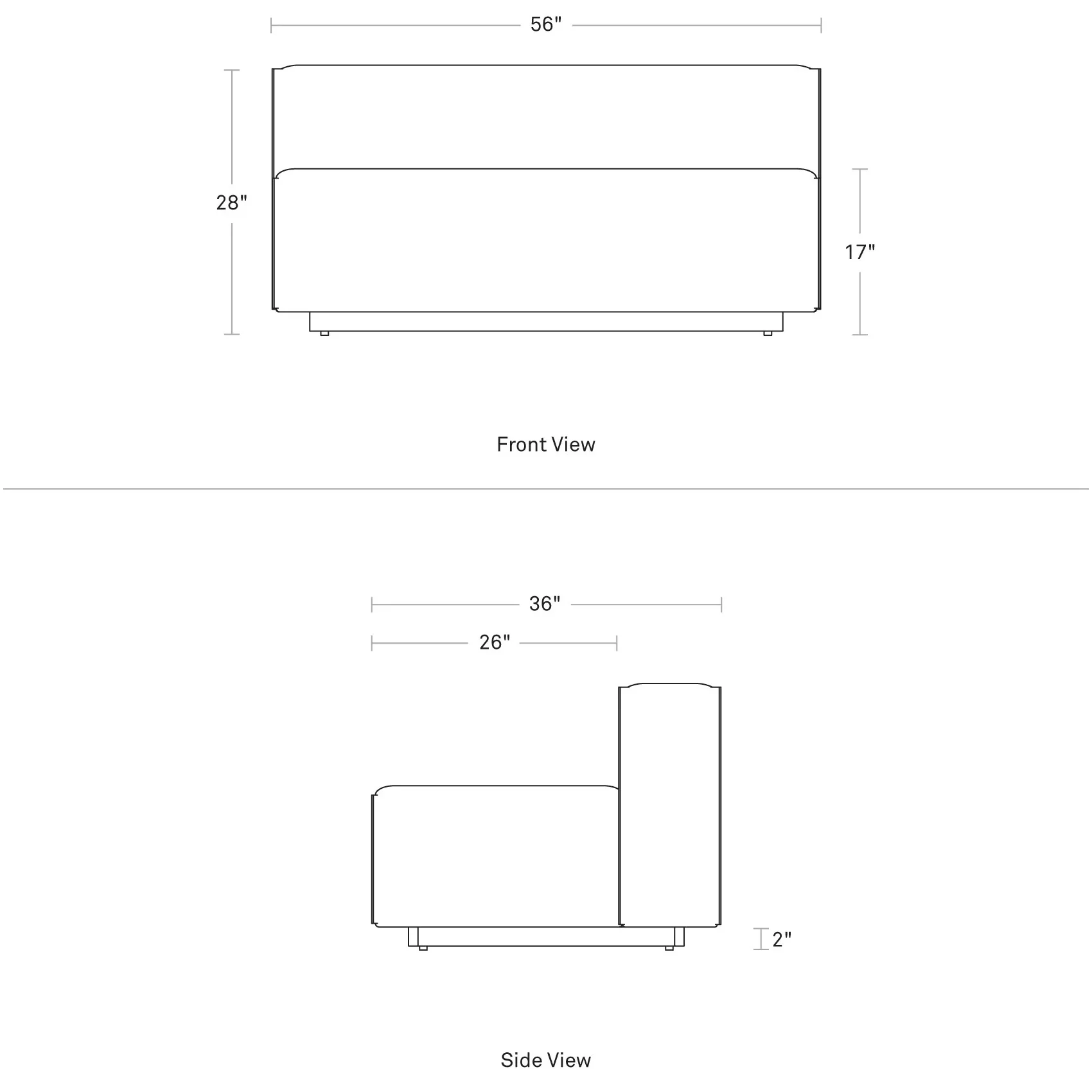 Cleon Armless Sofa - Image 23