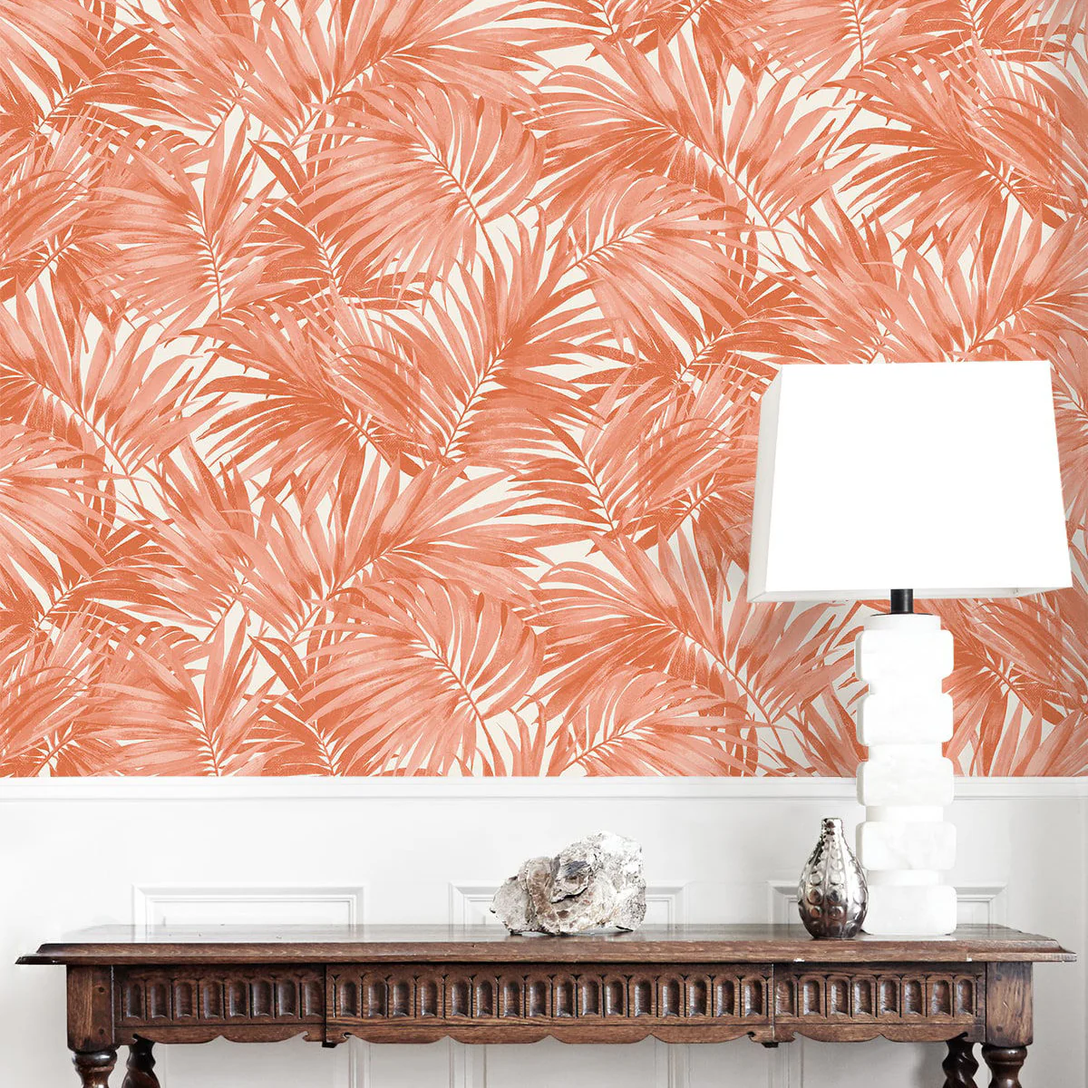 Coastal Haven Cordelia Tossed Palms Wallpaper - Image 10