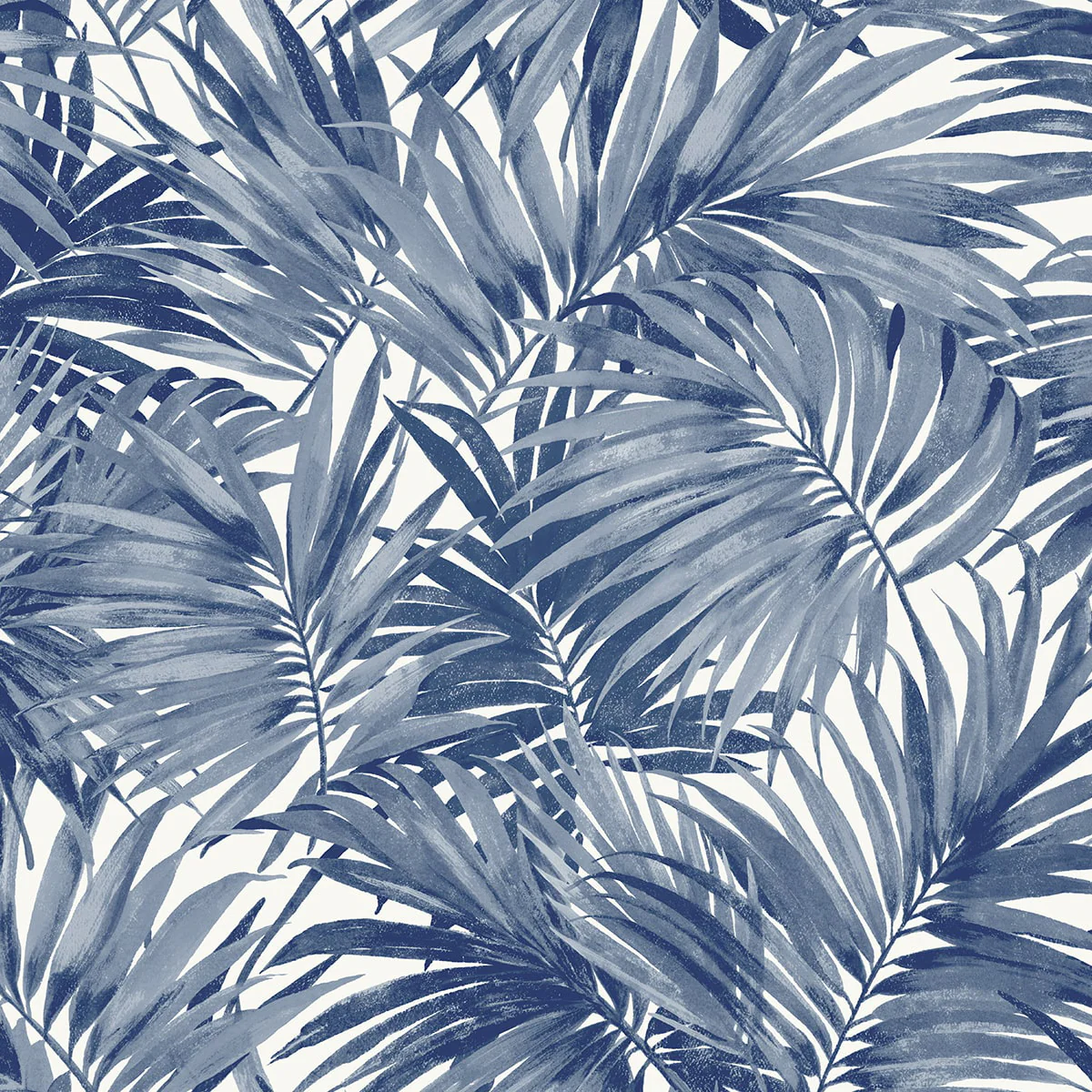 Coastal Haven Cordelia Tossed Palms Wallpaper Sample Swatch - Image 7