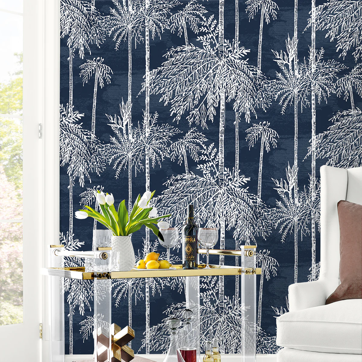 Coastal Haven Palm Grove Wallpaper - Image 11