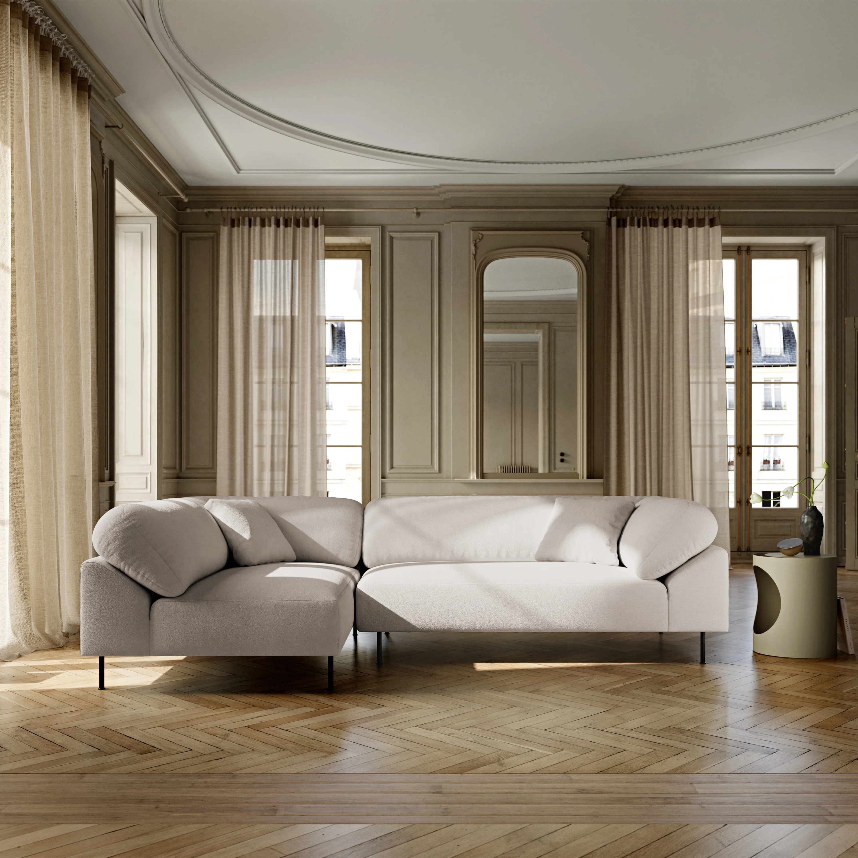 Collar Open End Sofa - Image 43