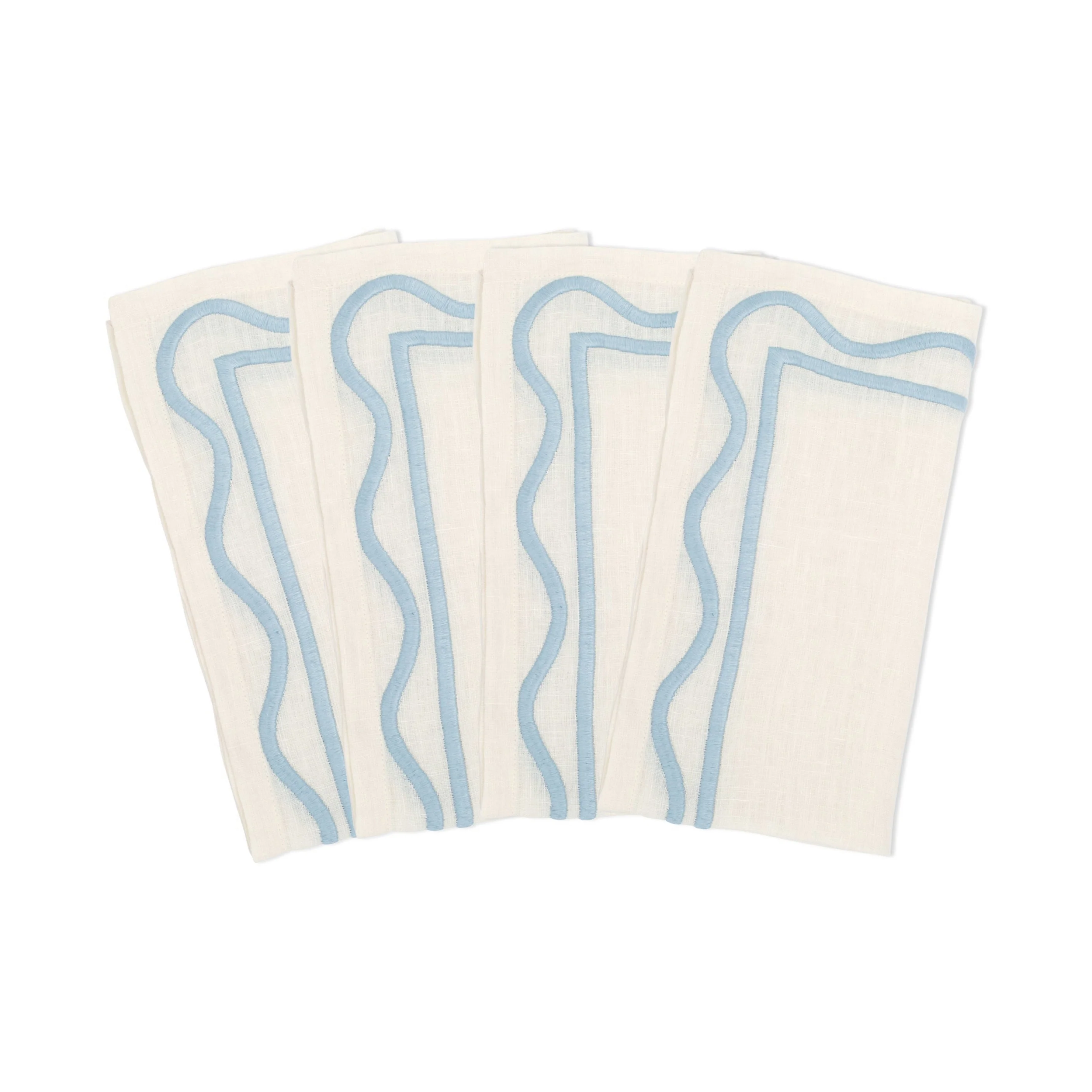 Colorblock Embroidered Linen Napkin (Set of 4) - Image 3