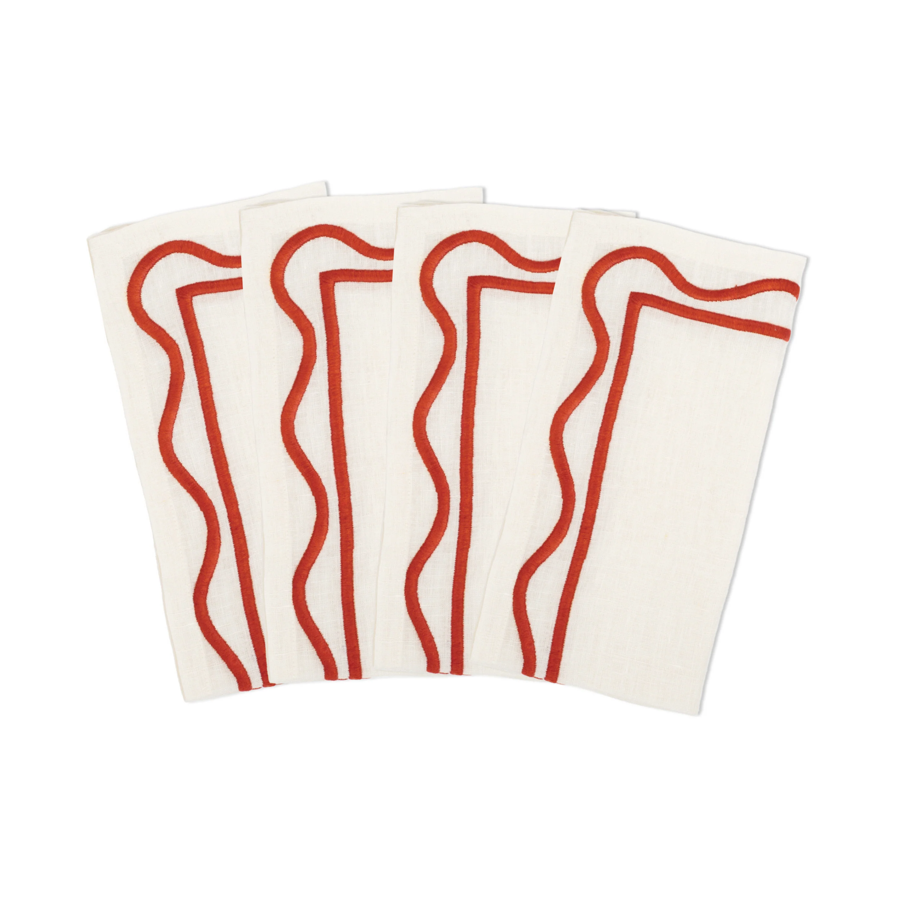 Colorblock Embroidered Linen Napkin (Set of 4) - Image 7