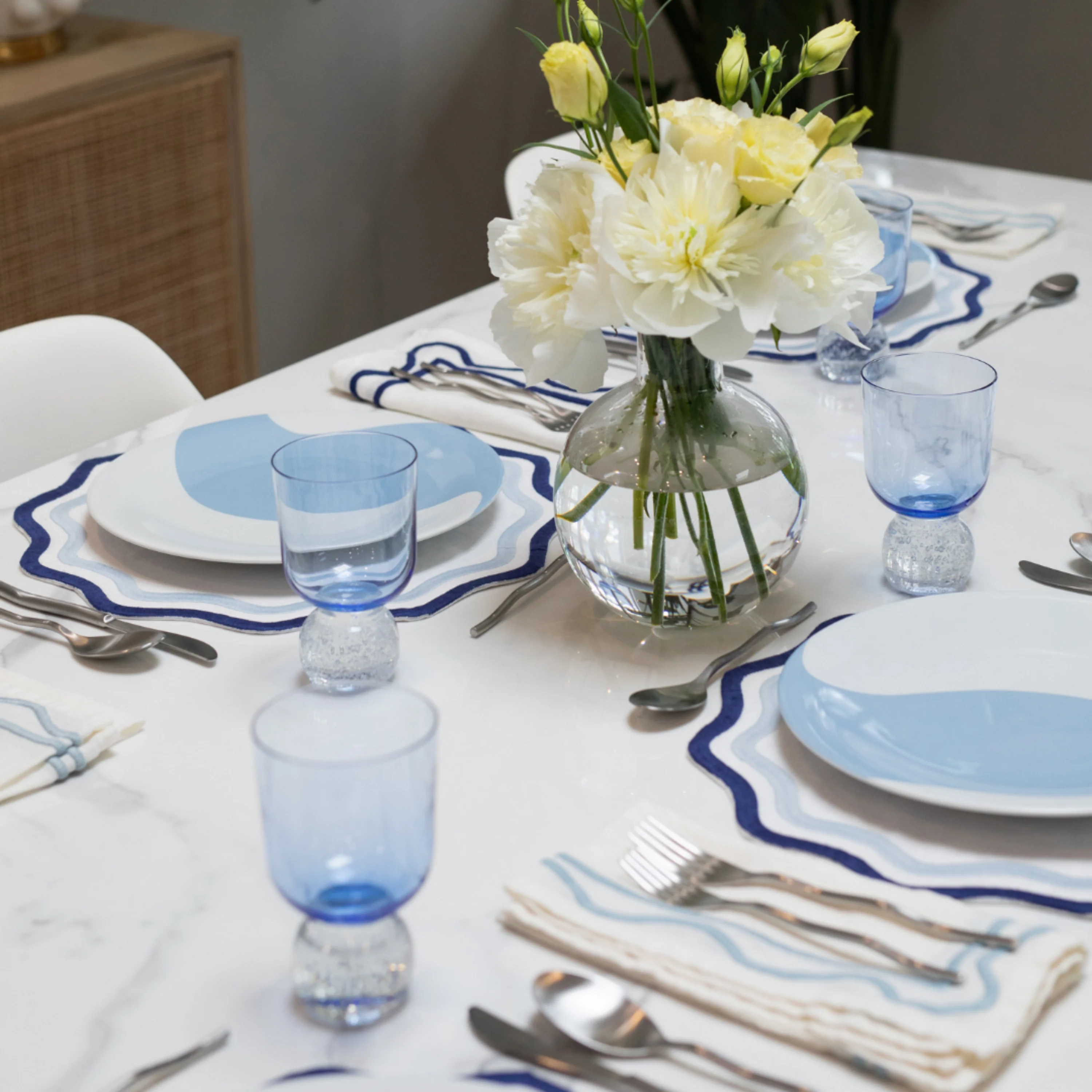 Colorblock Embroidered Linen Placemat (Set of 4) - Image 19