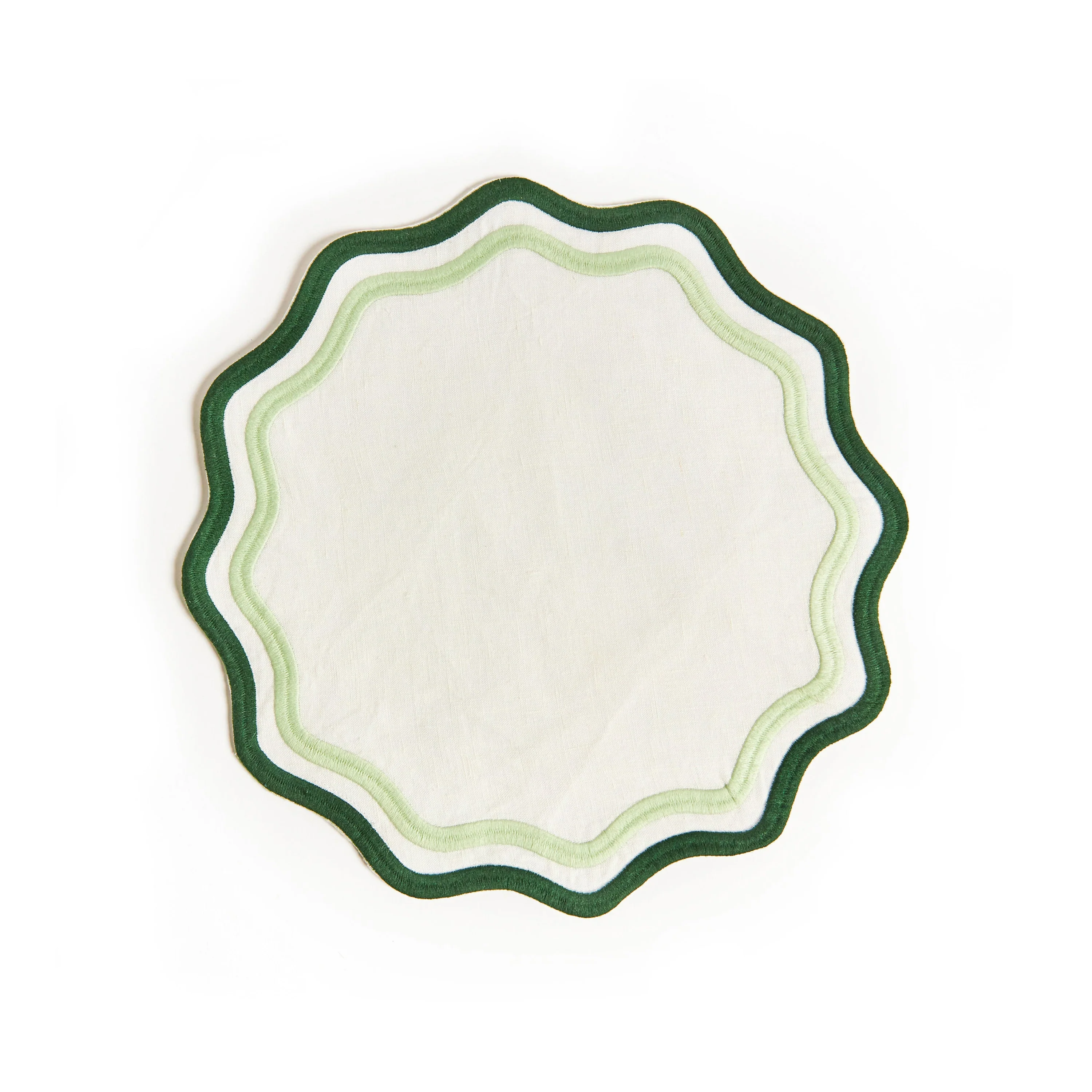 Colorblock Embroidered Linen Placemat (Set of 4) - Image 4