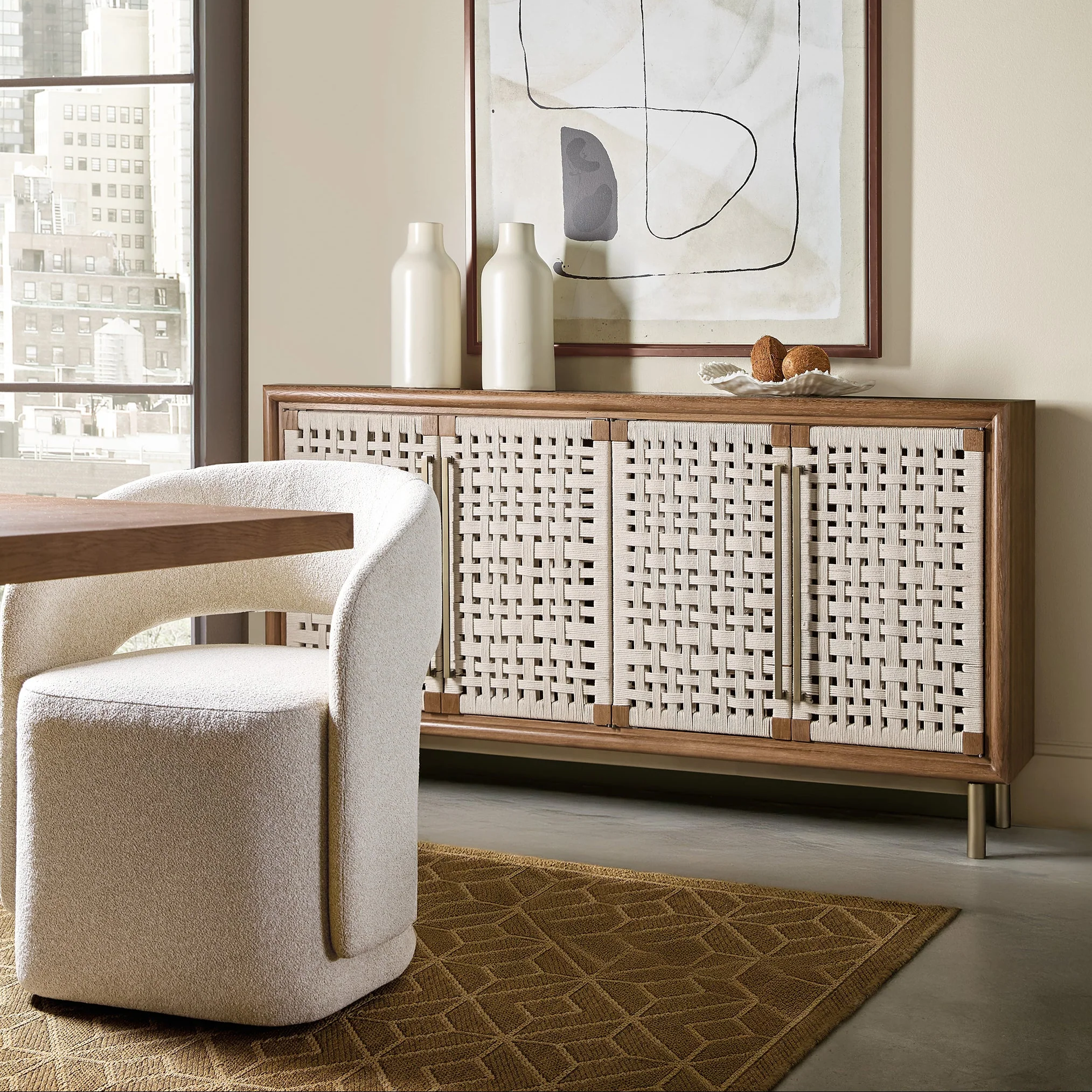 Commerce and Market Open Concept Upholstered Dining Chair - Image 6
