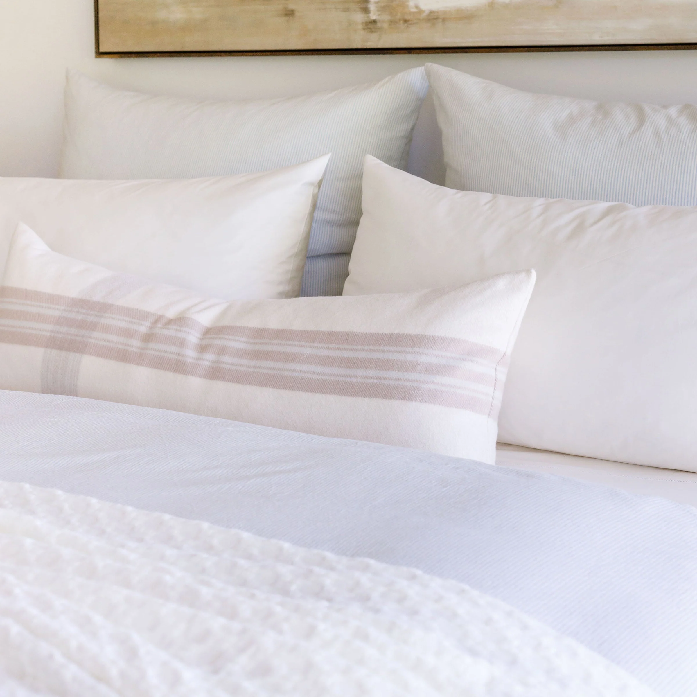 Como Ladder Stitch Cotton Sateen Pillowcase (Set of 2) - Image 4