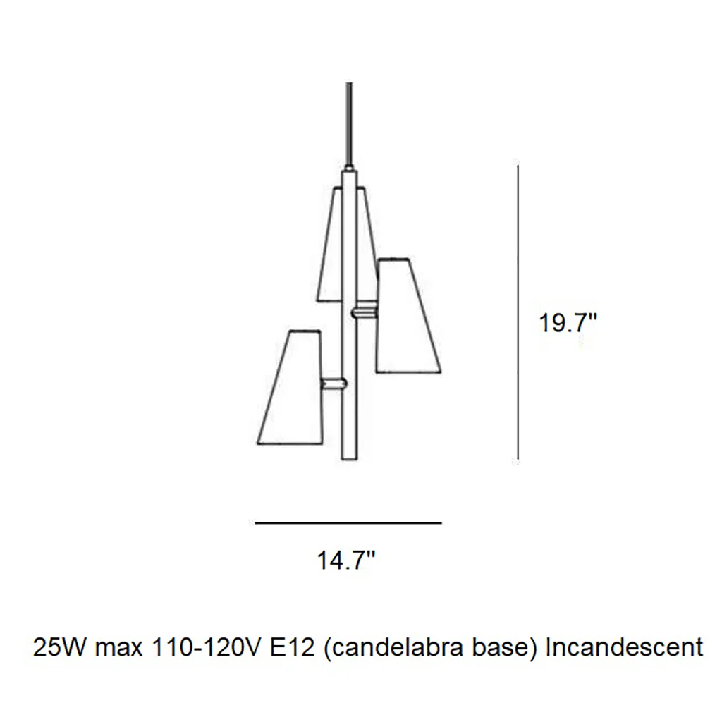 Cono 3-Light Pendant Light - Image 5