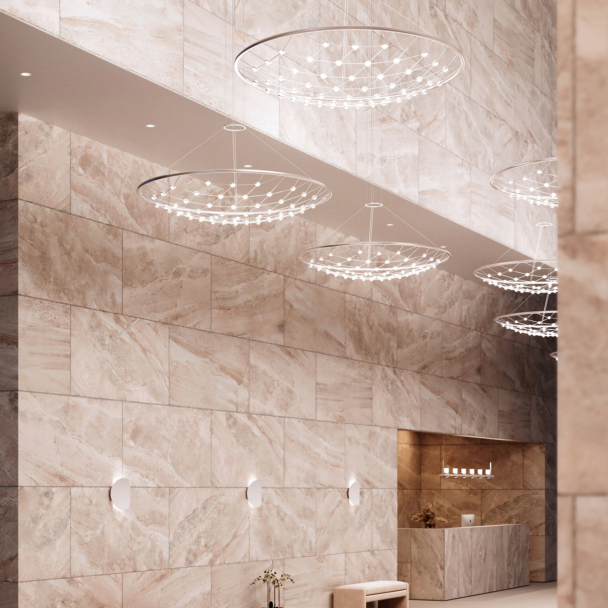 Constellation Galaxy Matrix Round LED Pendant Light - Image 10