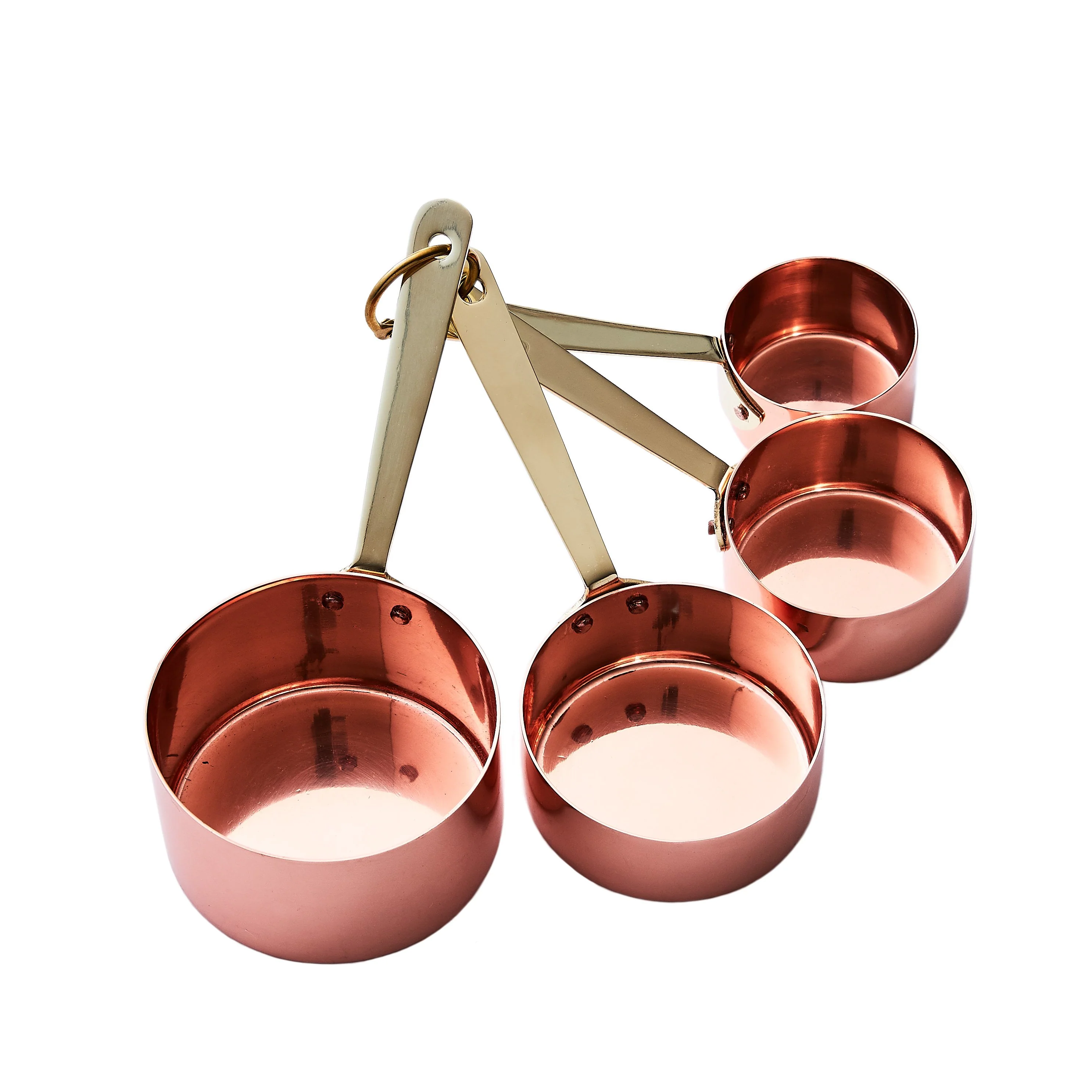 Copper & Brass Measuring Spoons & Cups Set - Image 3