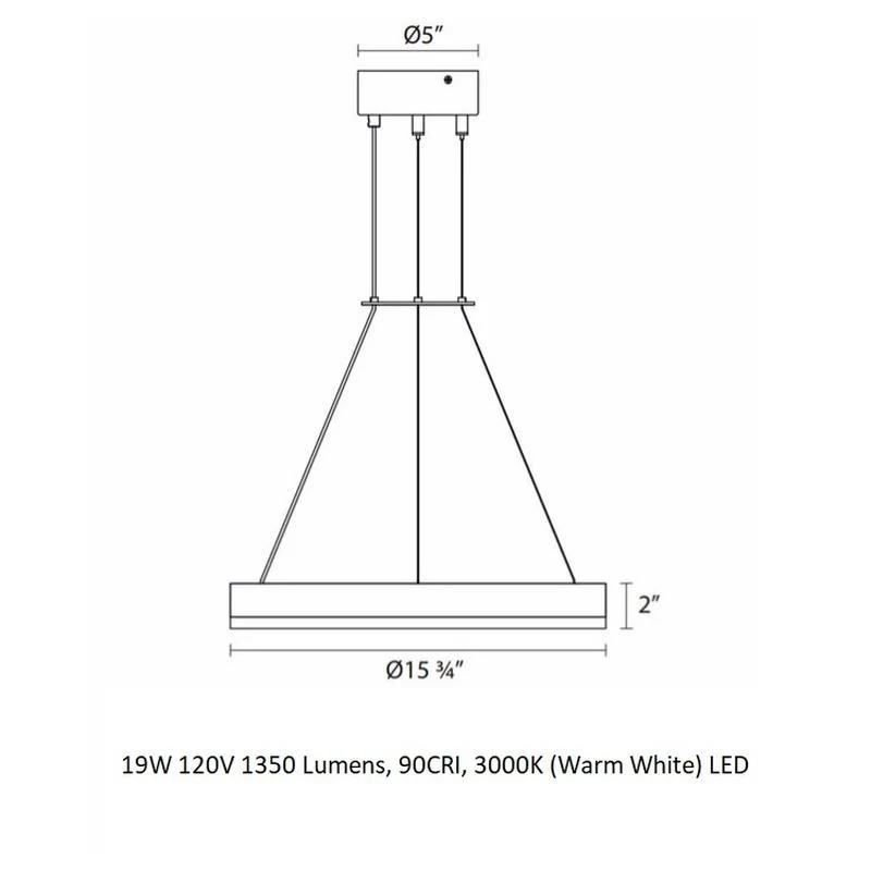 Corona Rings Pendant Light - Image 37
