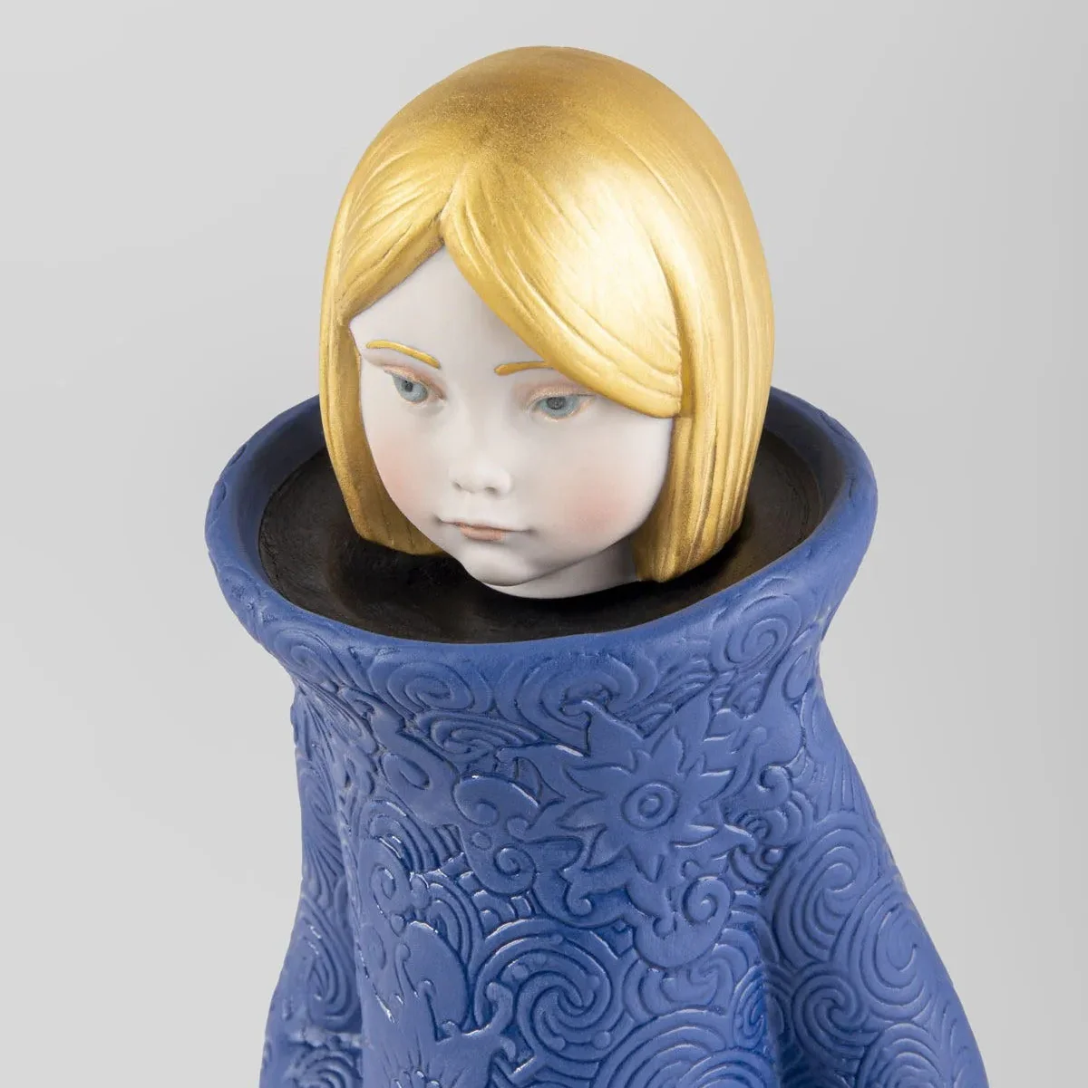Cosmic Girl and Cat Sculpture - Image 4