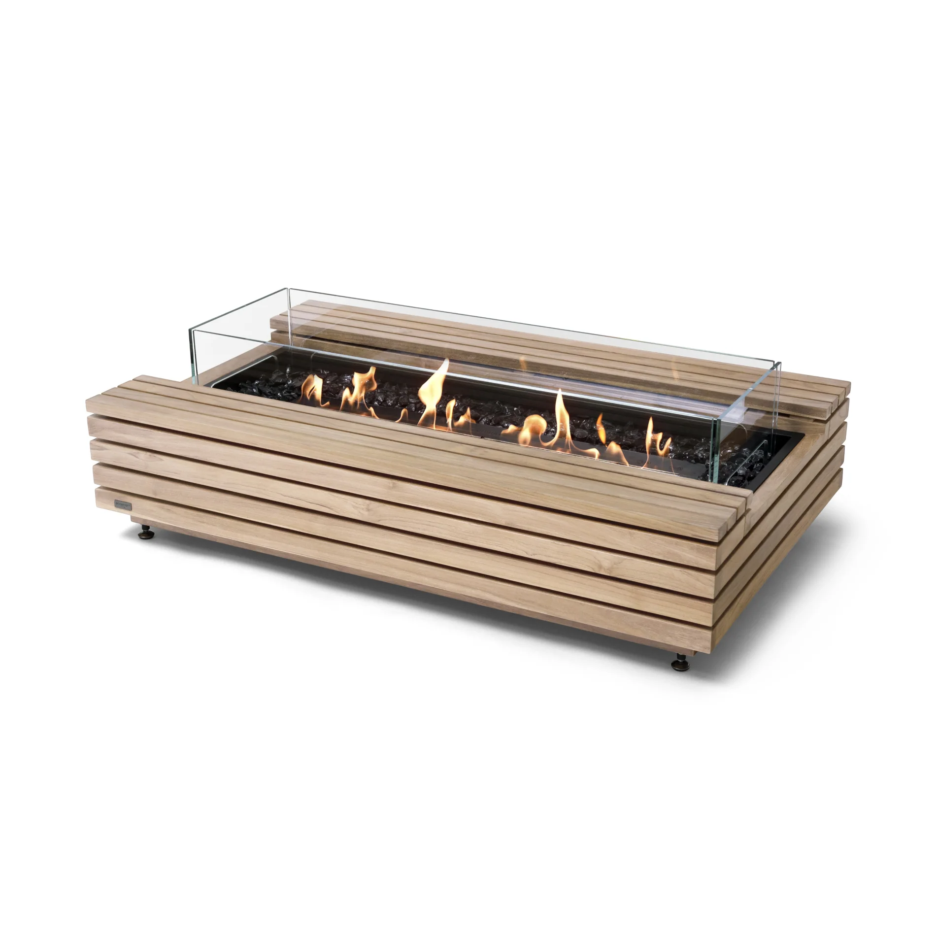 Cosmo Teak Outdoor Fire Table Set - Image 2