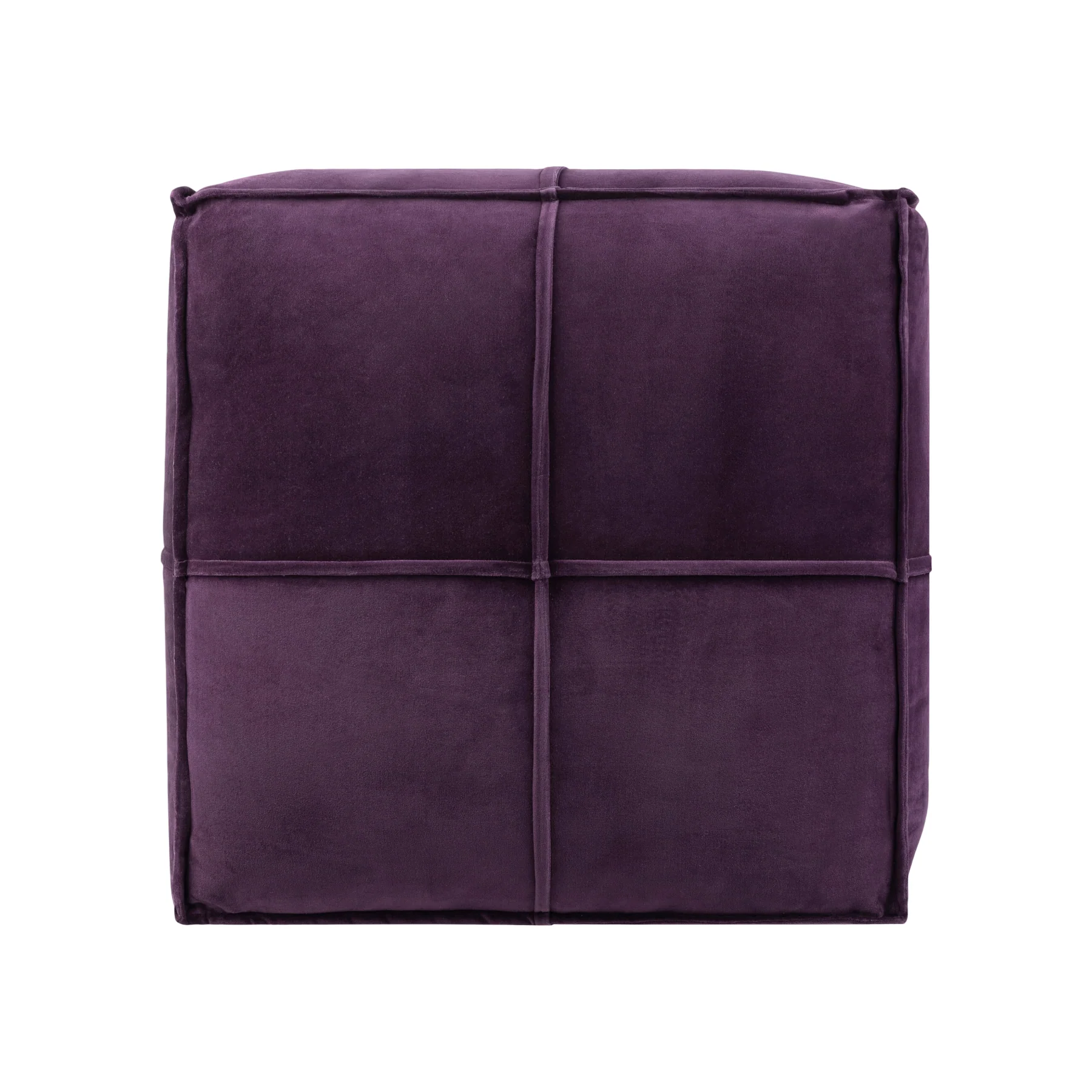 Cotton Velvet Pouf - Image 6