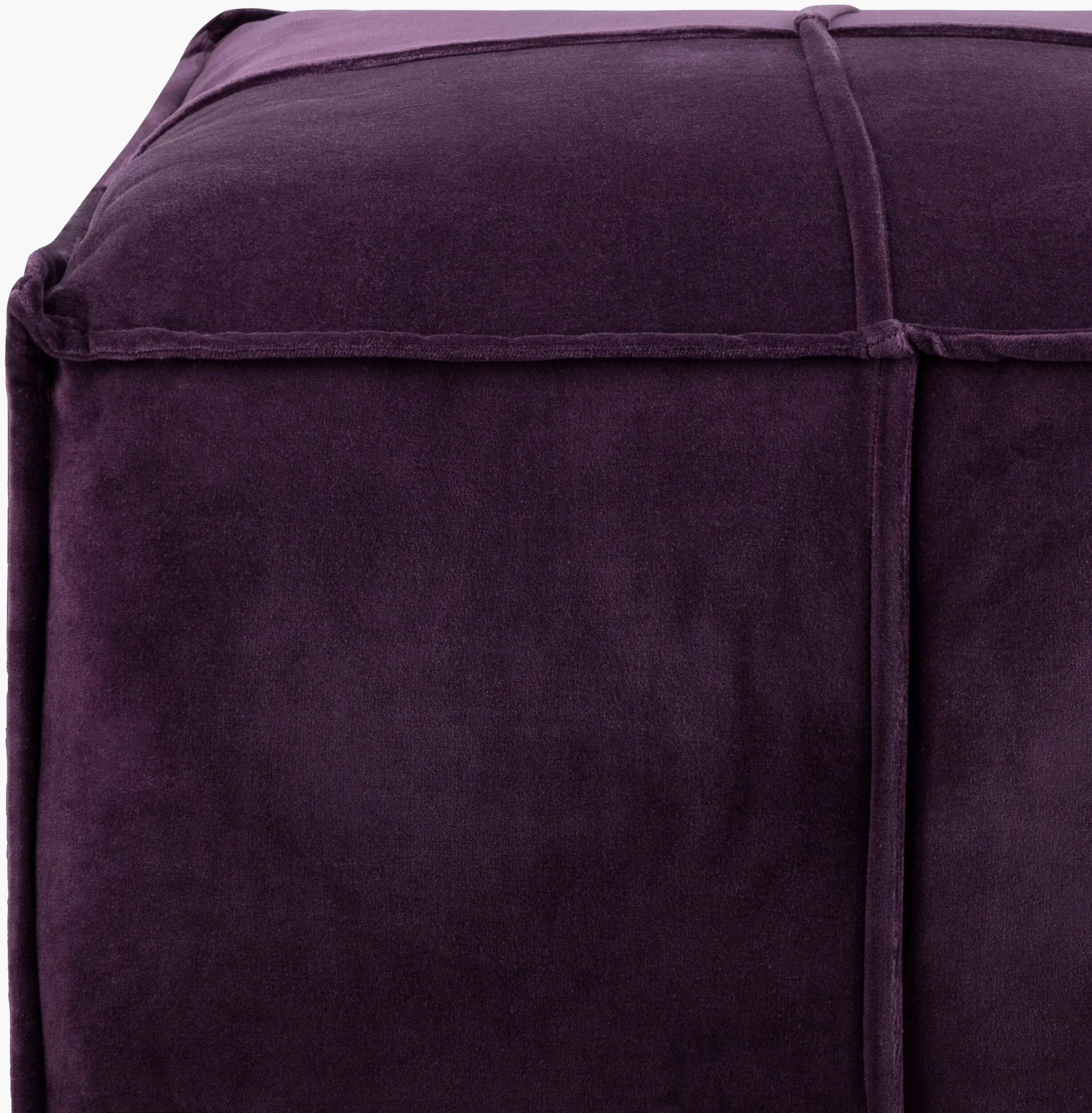 Cotton Velvet Pouf - Image 7