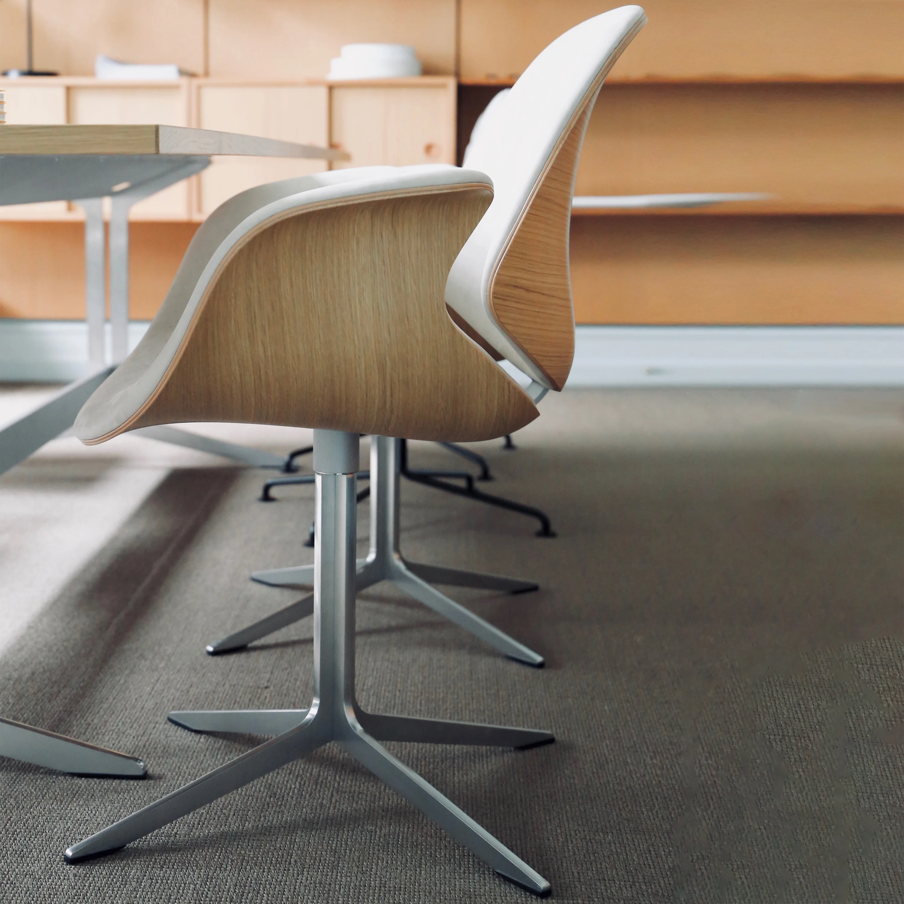 Council Front Upholstered Swivel Conference Chair - Image 18