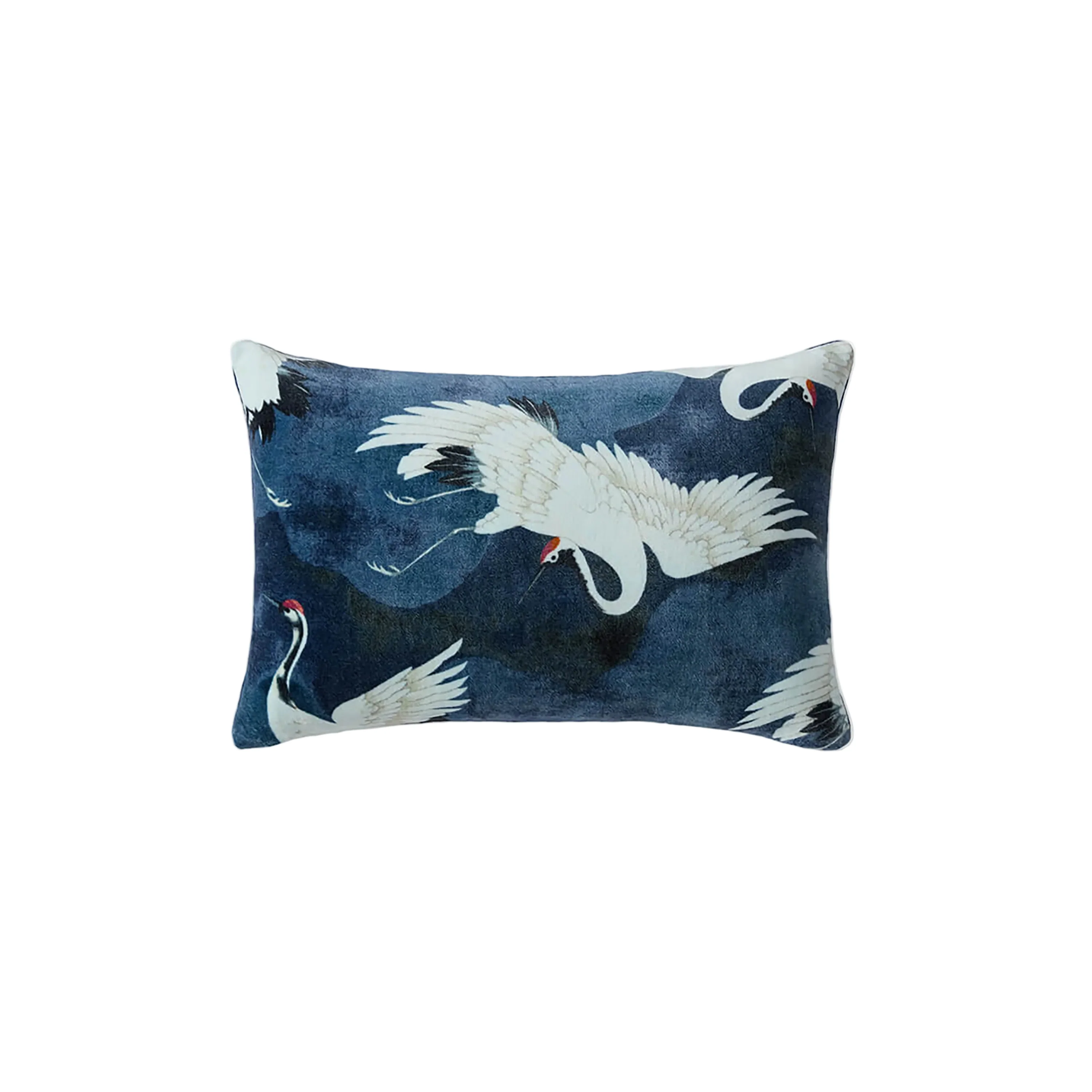 Crane in the Clouds Throw Pillow - Image 2
