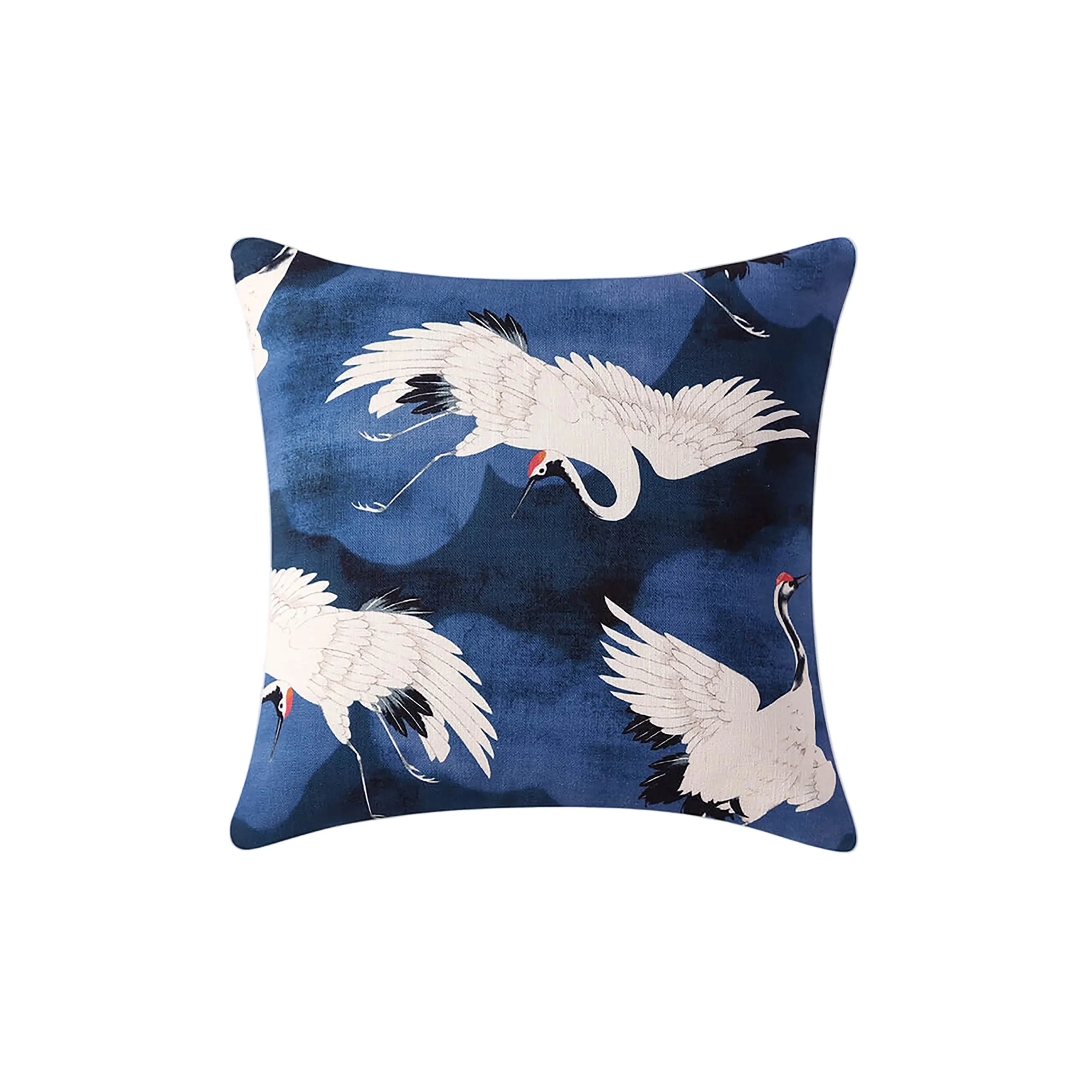 Crane in the Clouds Throw Pillow - Image 4