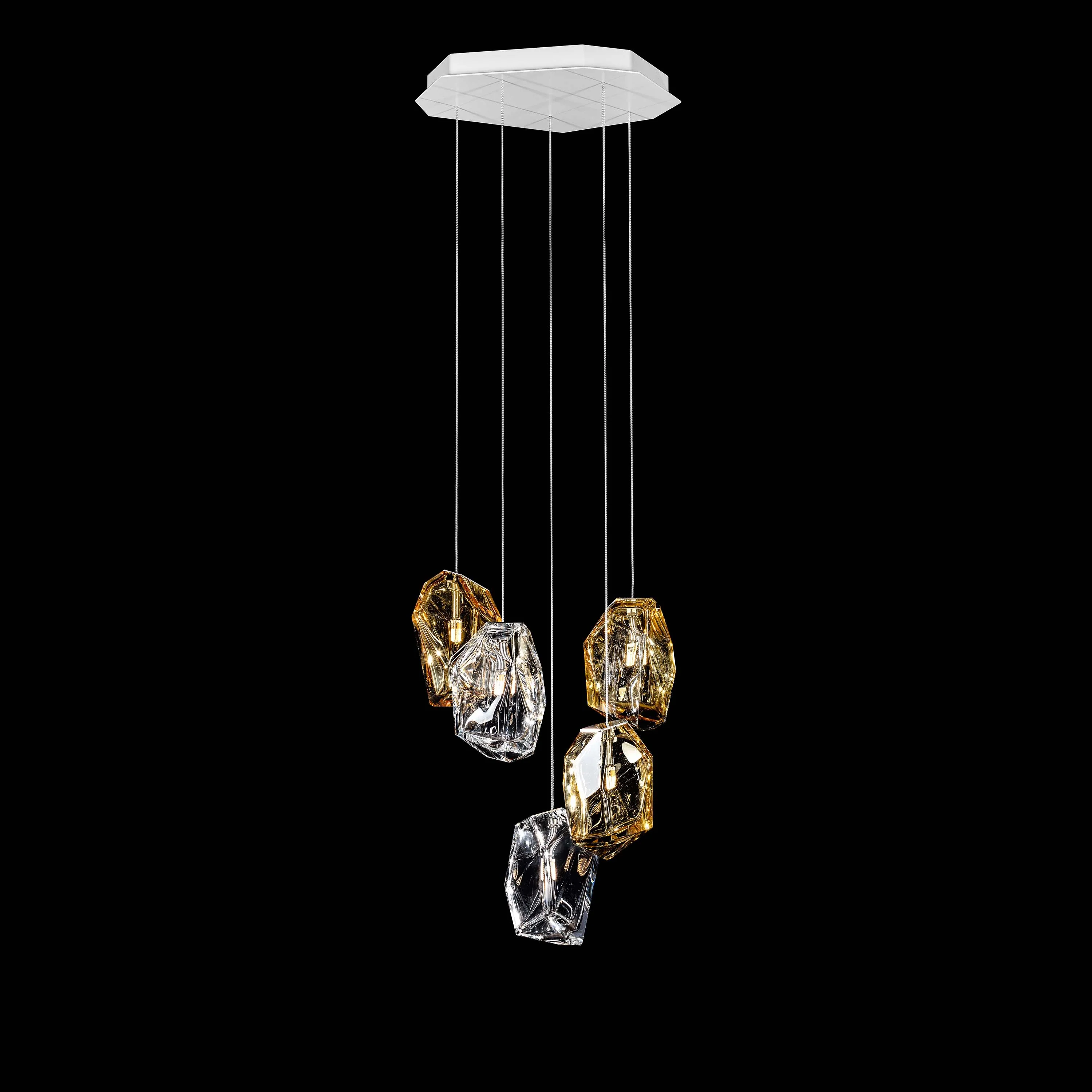 Crystal Rock 5-Light Cluster Pendant Light - Image 6