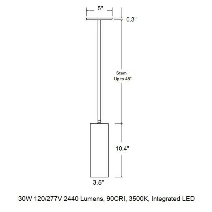 CSL x Hudson Valley Lighting Cylinder LED Pendant Light - Image 17