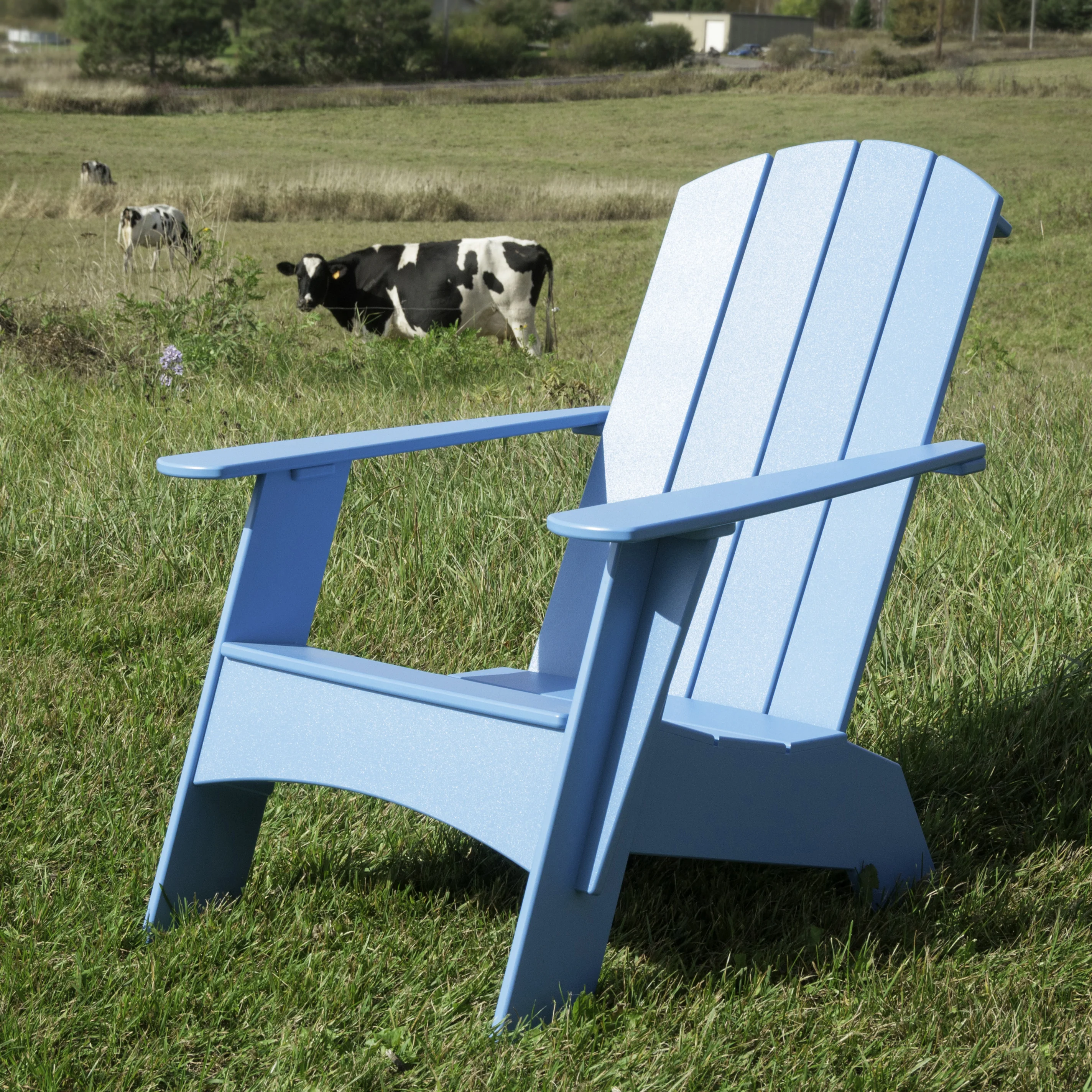 Curved Adirondack Outdoor Chair and Ottoman Bundle - Image 27