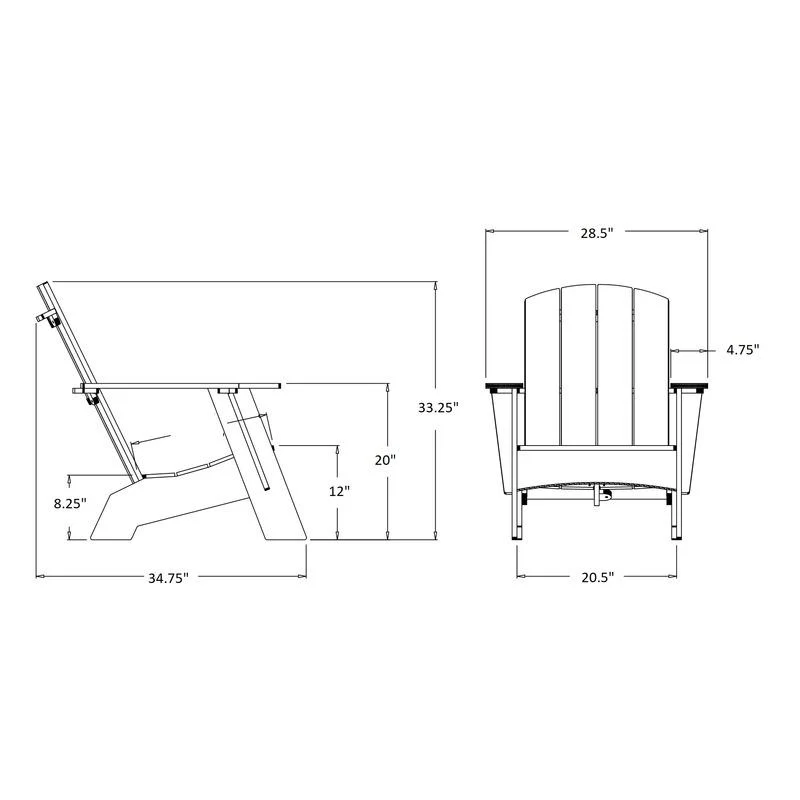 Curved Adirondack Outdoor Chair and Satellite Bundle - Image 27