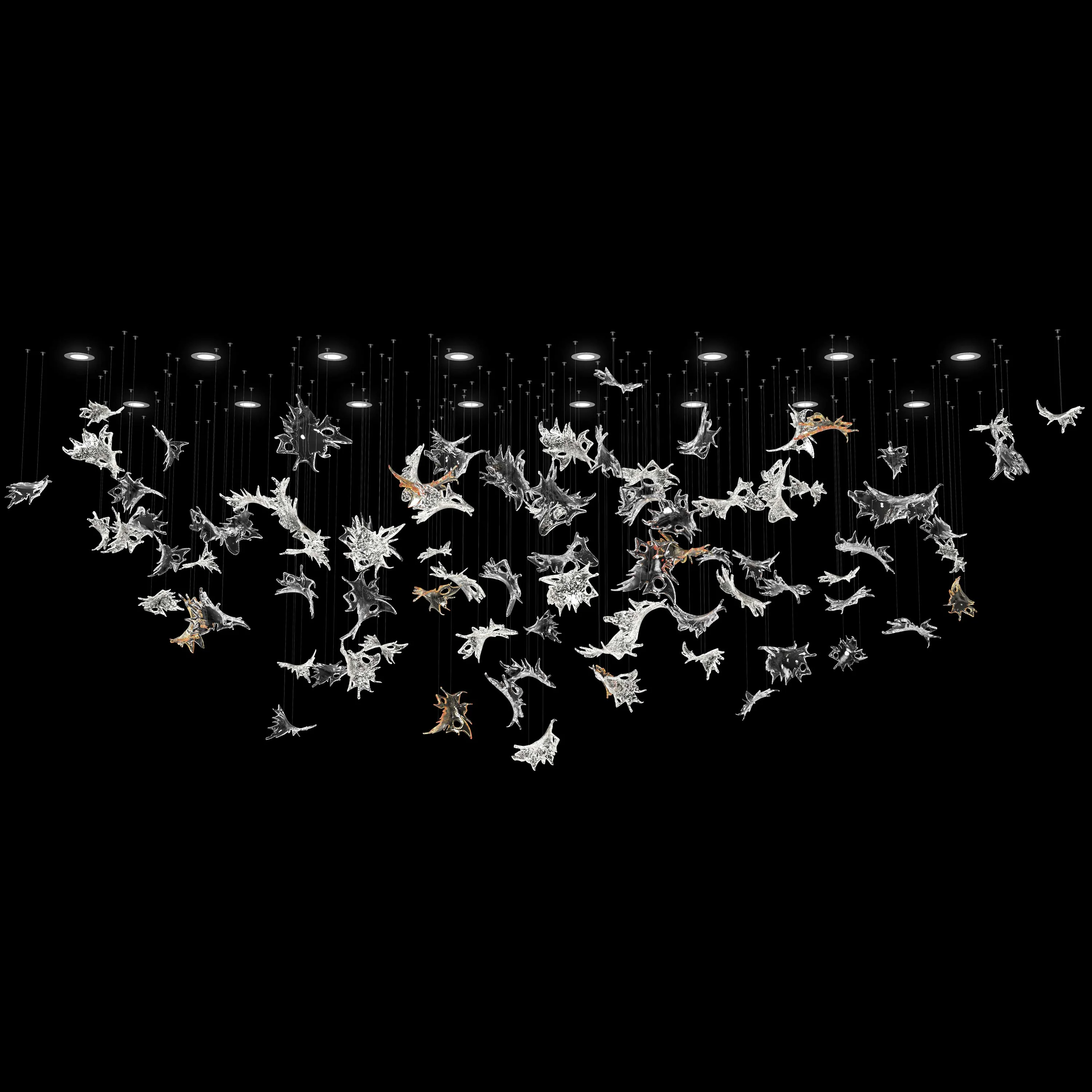 Dancing Leaves Oval Chandelier - Image 5