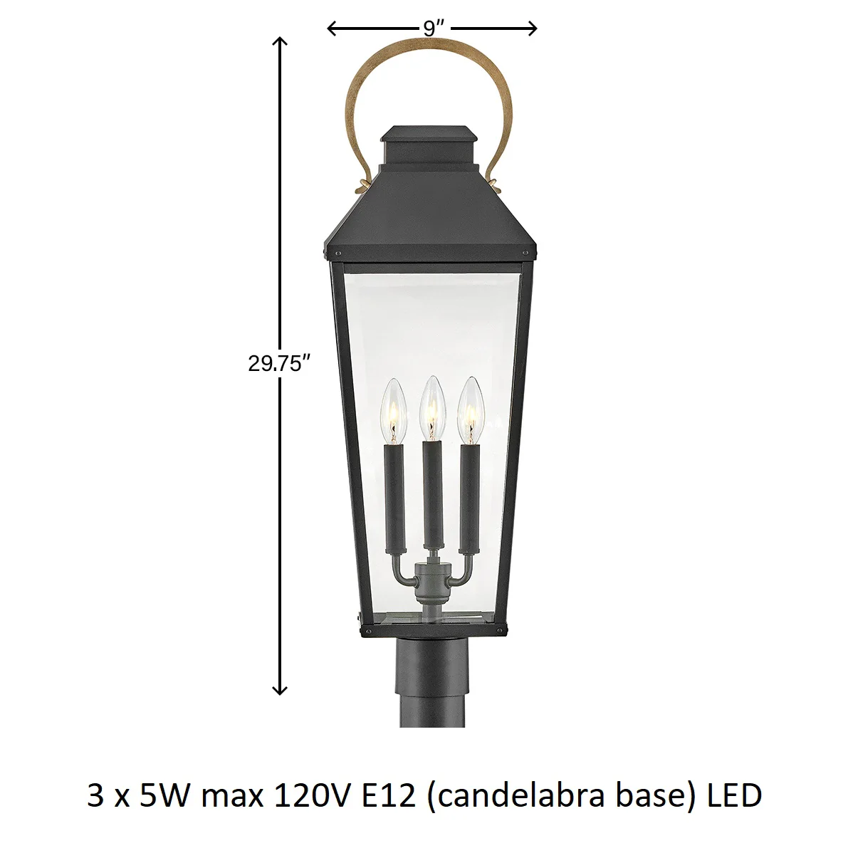Dawson Outdoor Post Light - Image 9