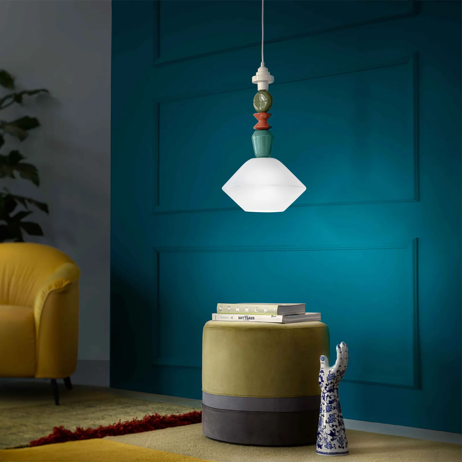 Deco Lariat Glass Pendant Light - Image 3