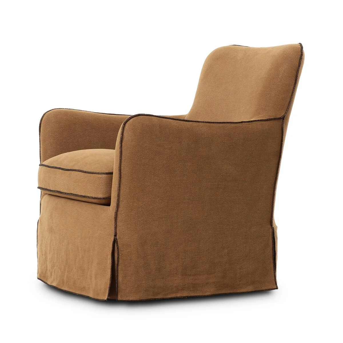 Devon Slipcover Swivel Lounge Chair - Image 4