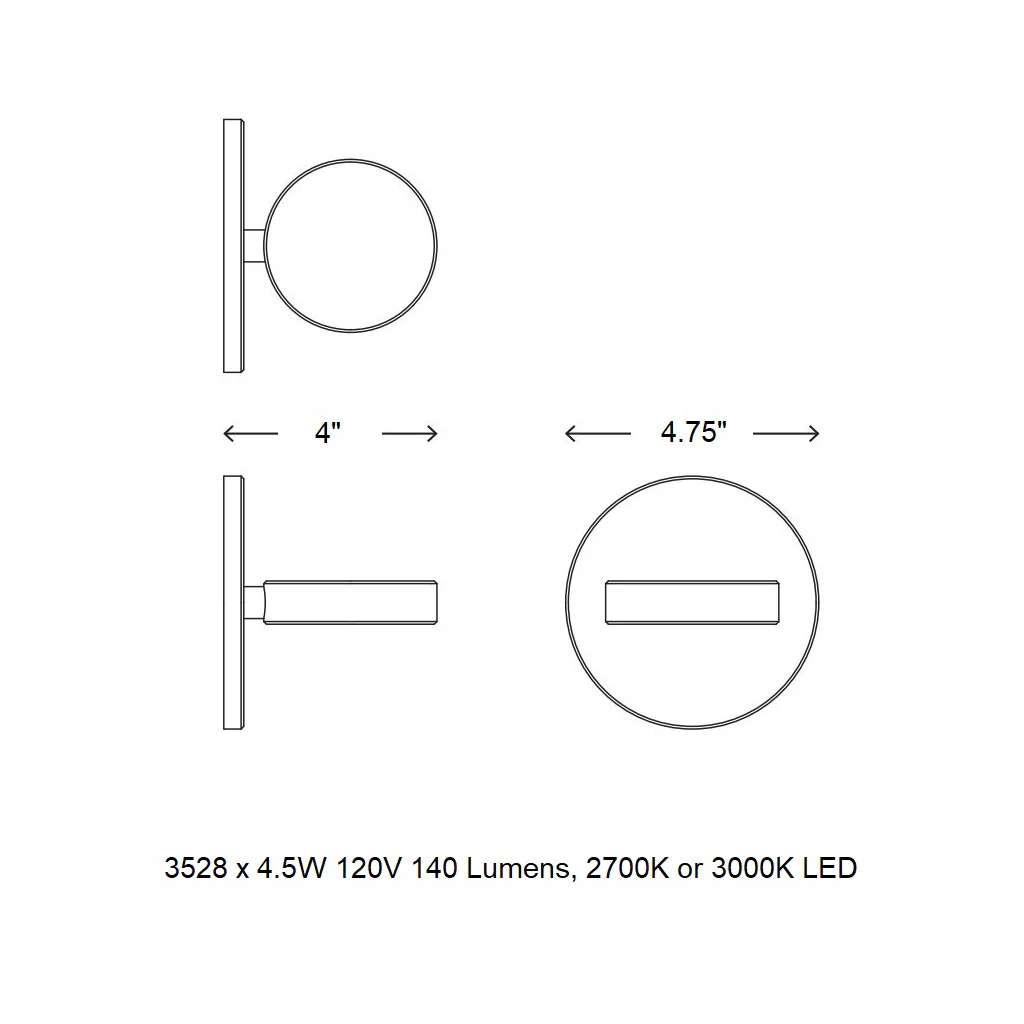 Discus Mini Wall Sconce - Image 14