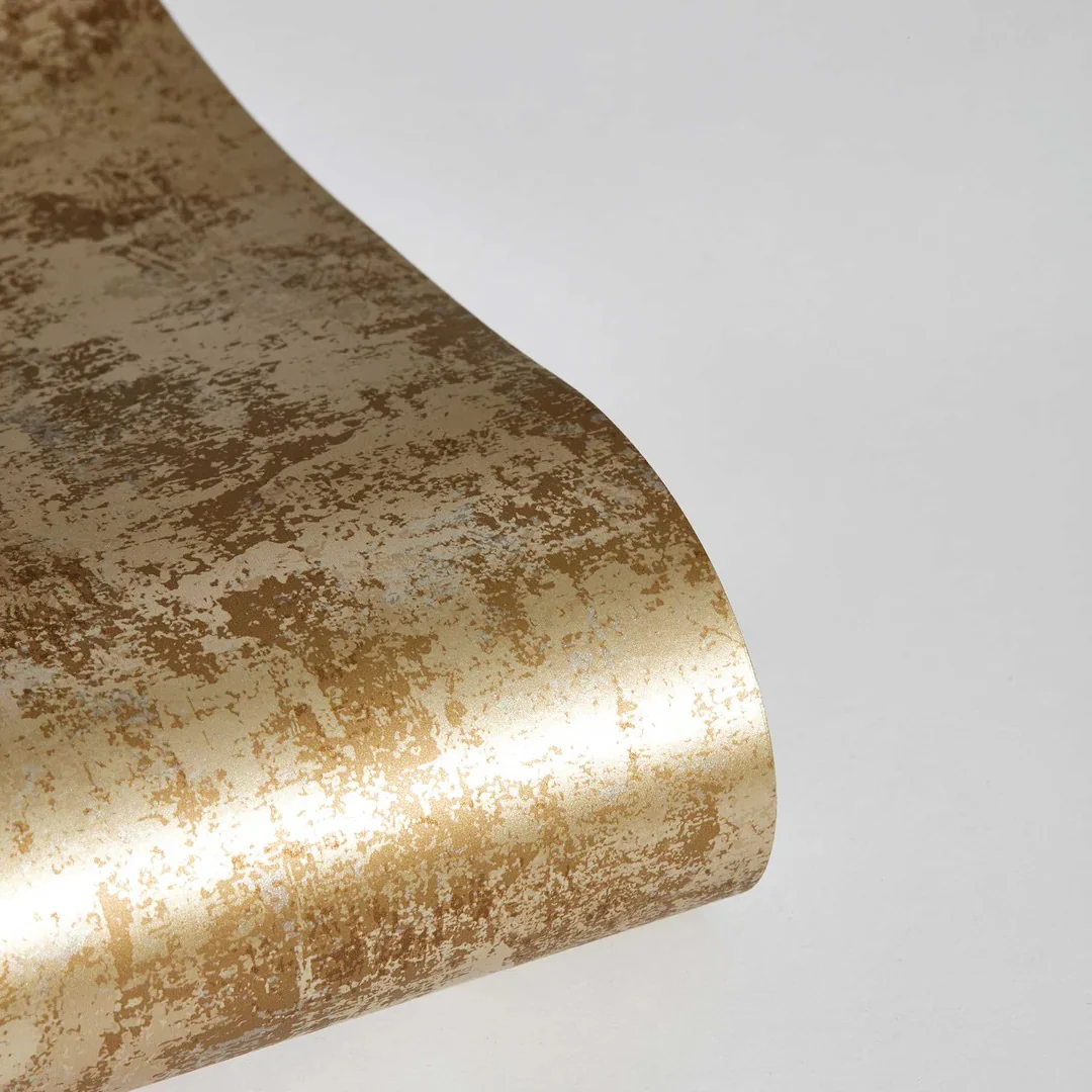 Distressed Gold Leaf Peel and Stick Wallpaper - Image 13