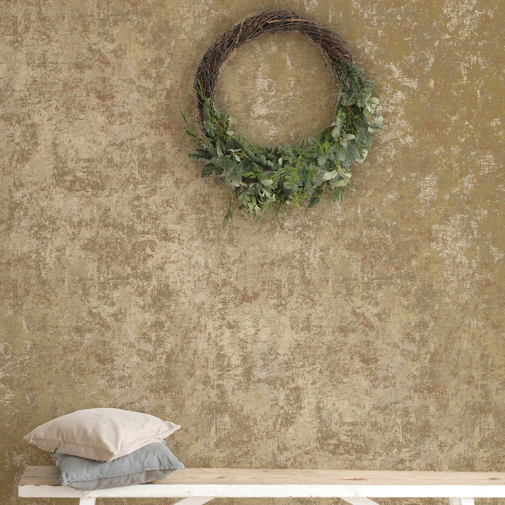 Distressed Gold Leaf Peel and Stick Wallpaper - Image 5
