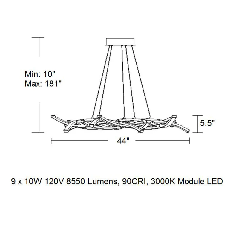 Divergence LED Chandelier - Image 10