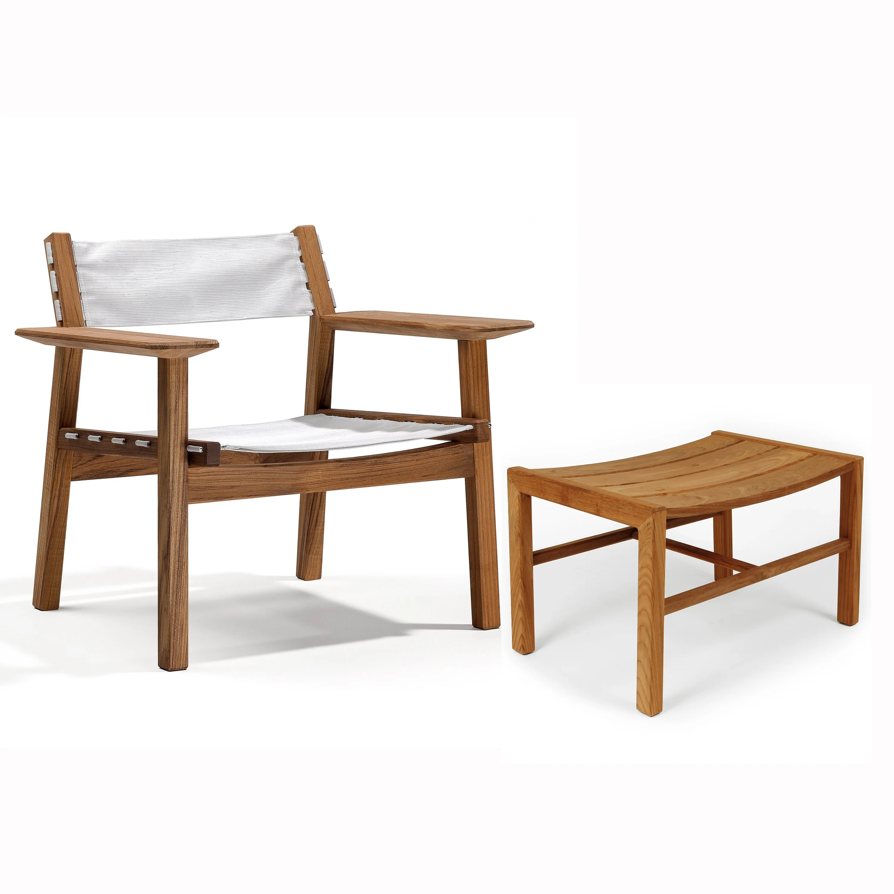 Djurö Outdoor Lounge Armchair with Sling - Image 4