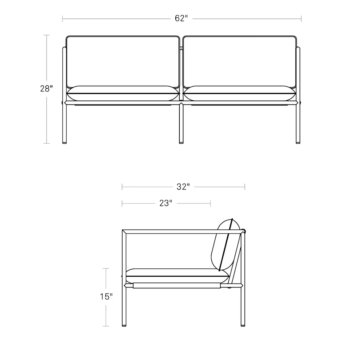 Dog Days Outdoor 2 Seater Sofa - Image 22