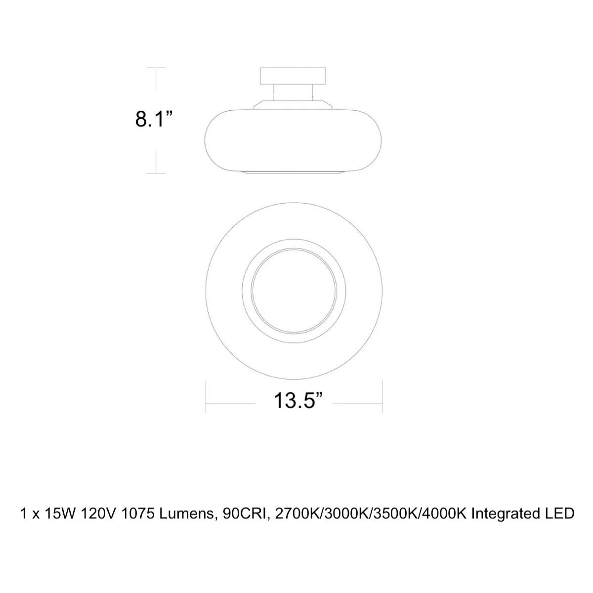 Doma LED Flush Mount - Image 3