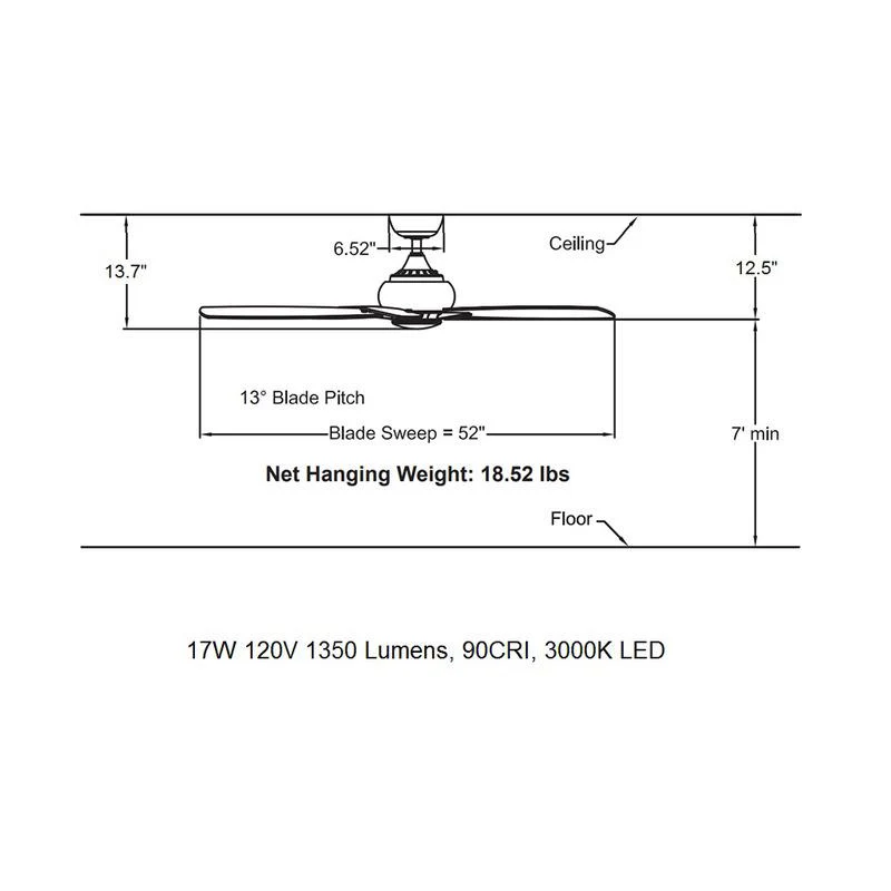 Doren Ceiling Fan with Light - Image 10