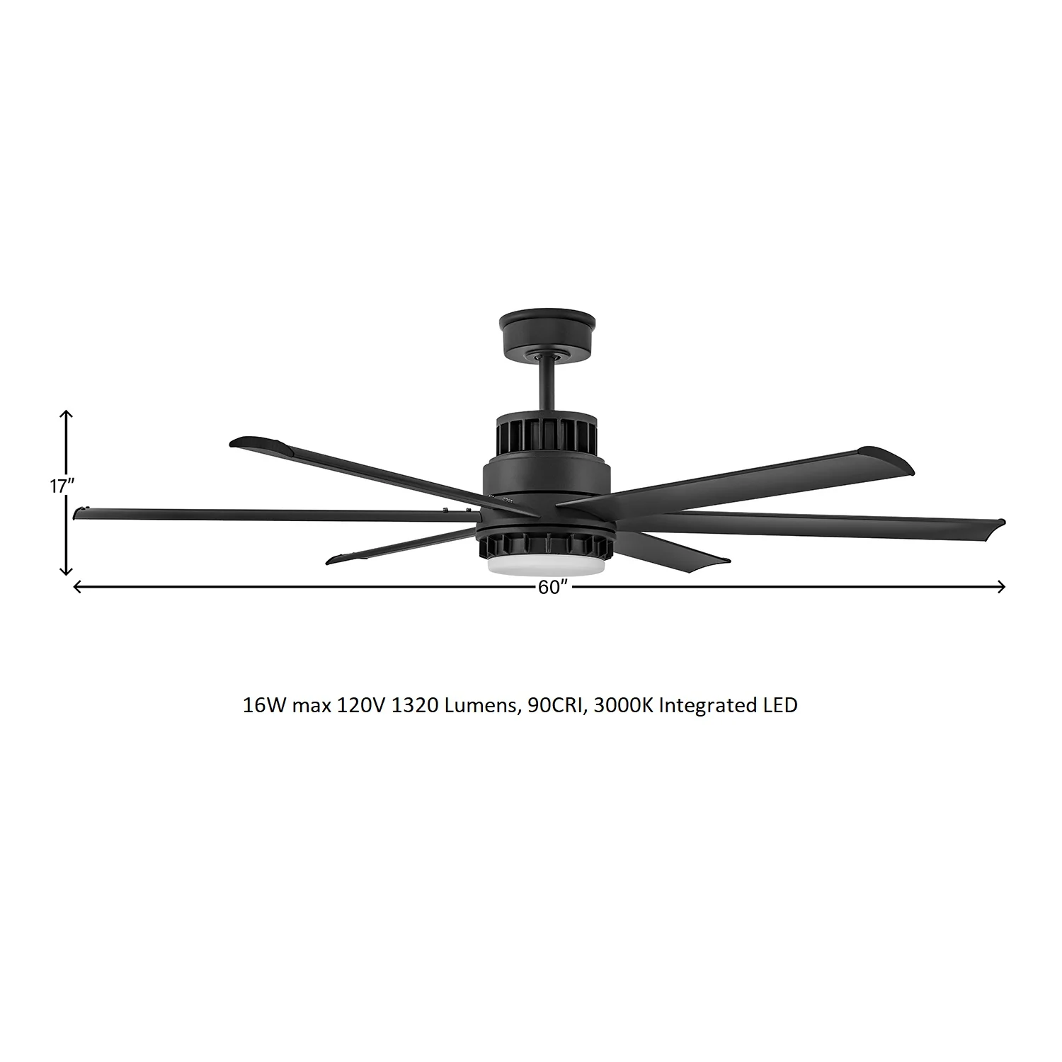 Draftsman Outdoor LED Ceiling Fan - Image 16