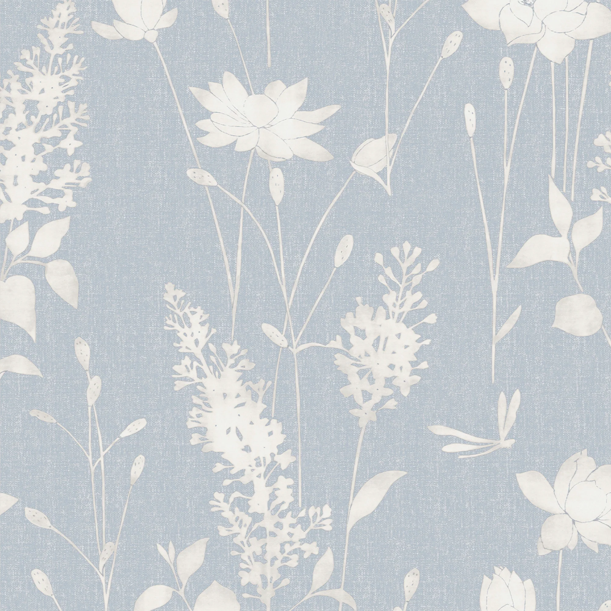 Laura Ashley Dragonfly Garden Chalk Blue Wallpaper Wallpaper - Image 4