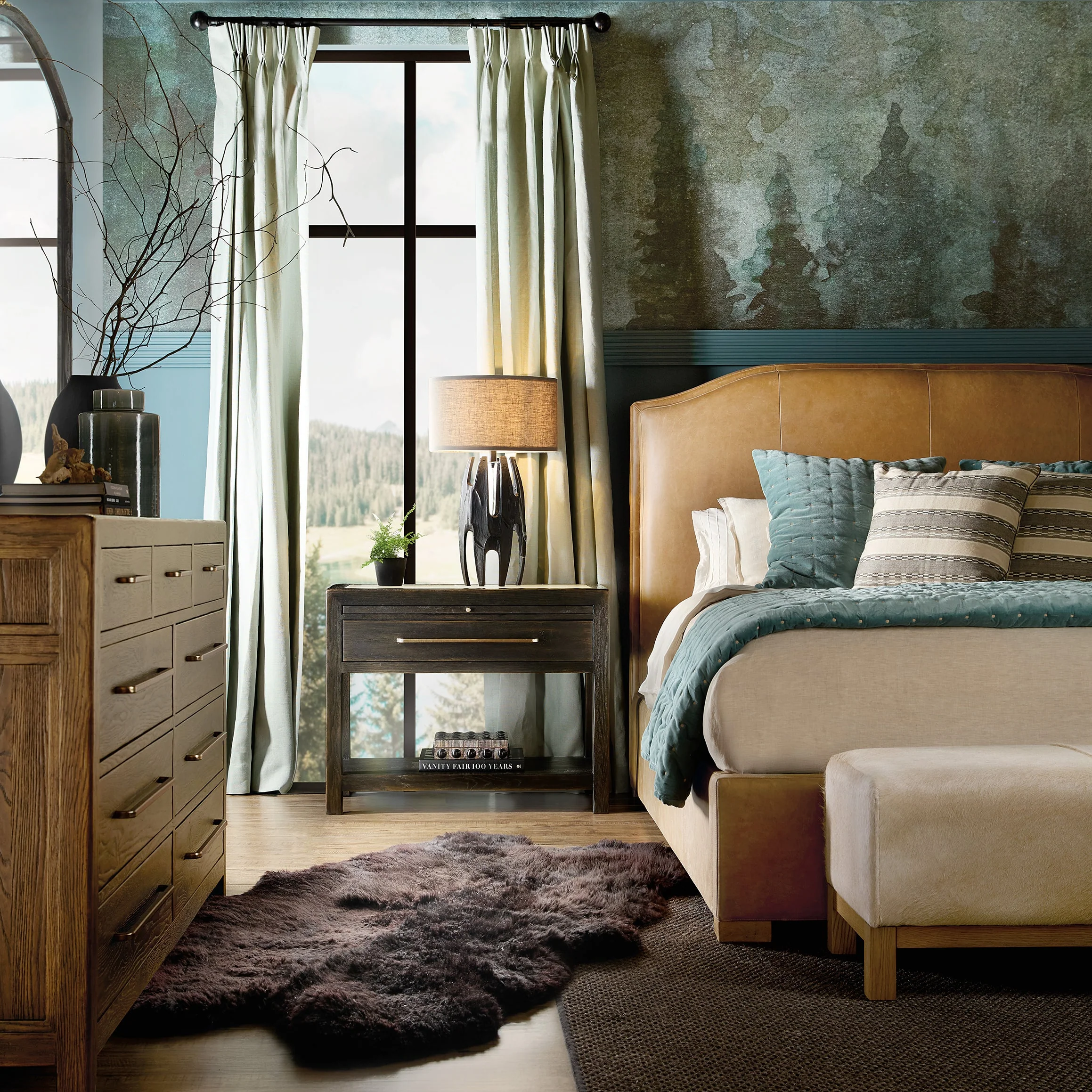 Driftwood Nightstand with Stone - Image 5