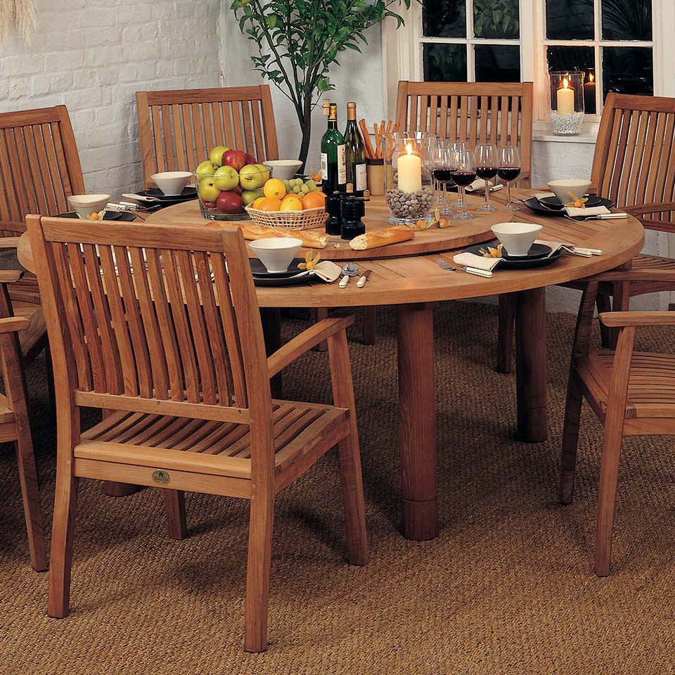 Drummond Teak Lazy Susan Circular - Image 7