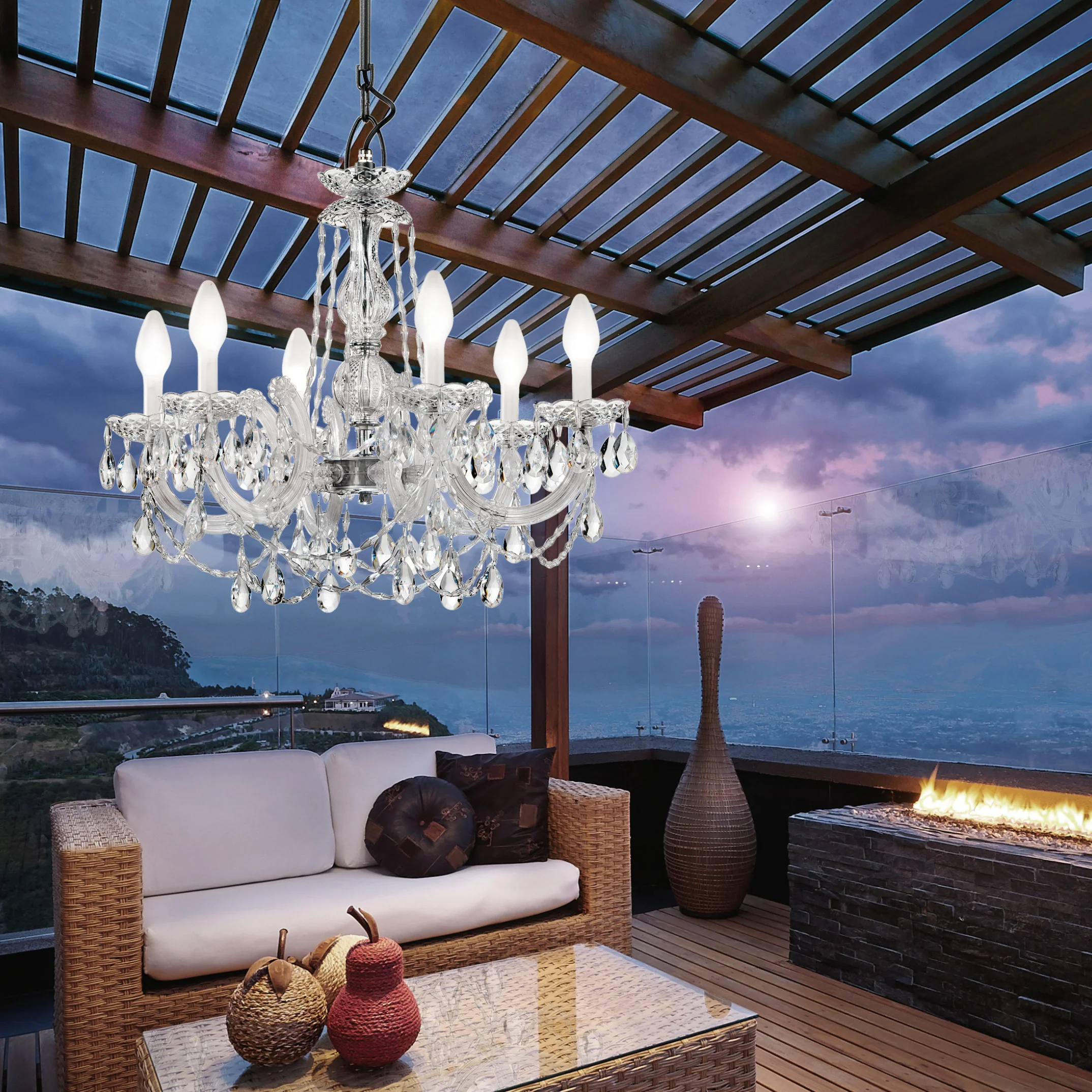 Drylight LED Outdoor Chandelier - Image 4