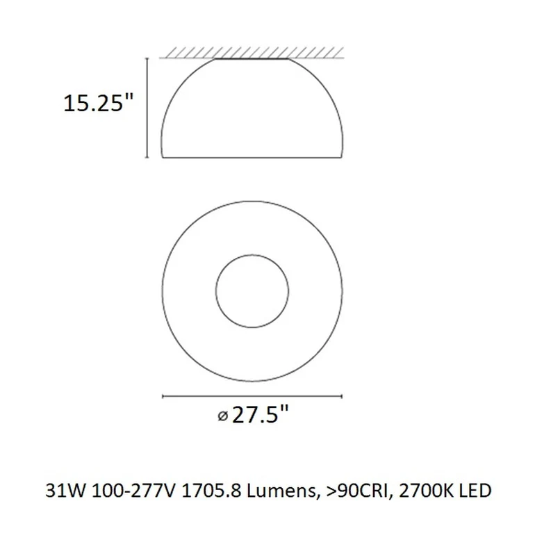 Duo Symmetrical Flush Mount - Image 8