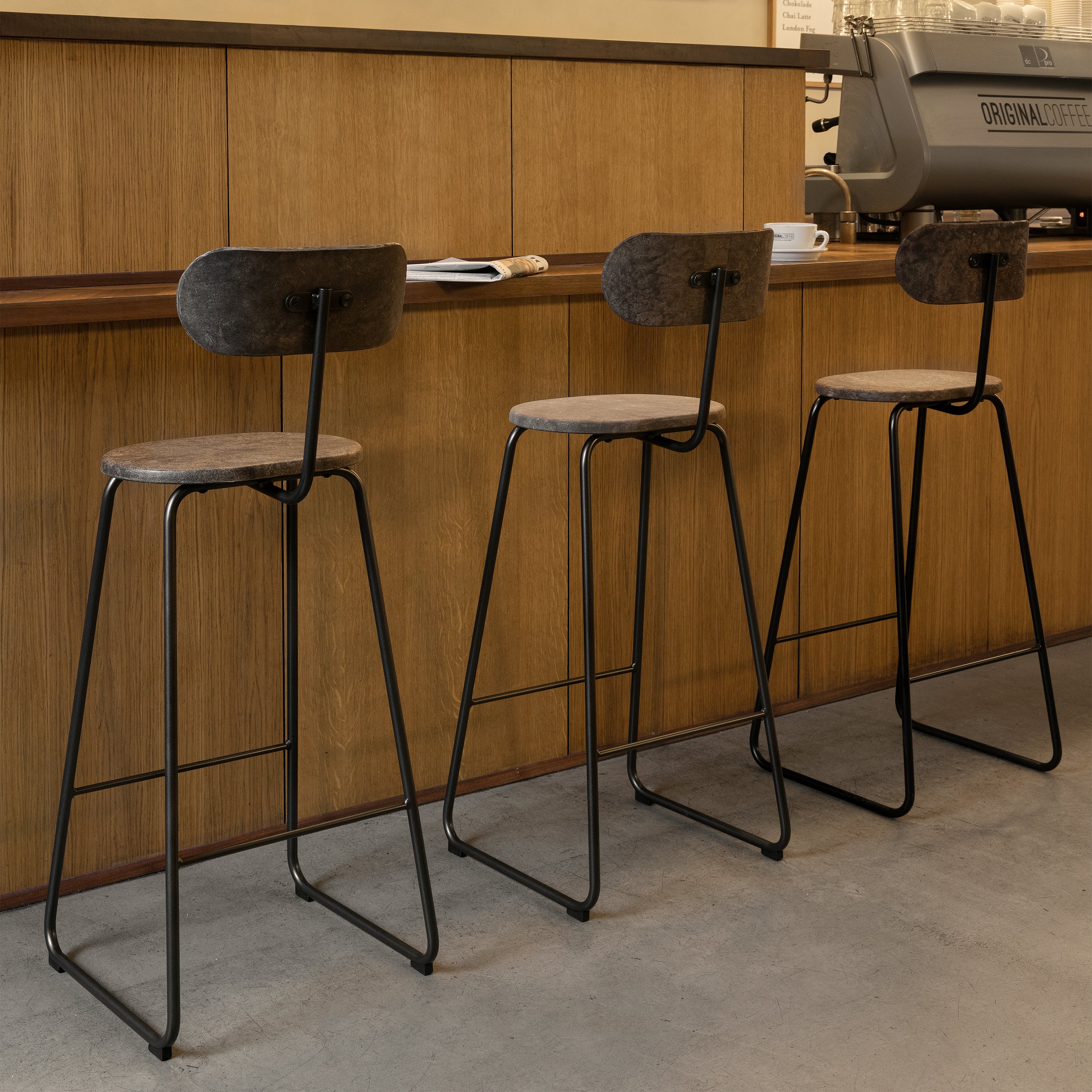 Earth Stool with Backrest - Image 2